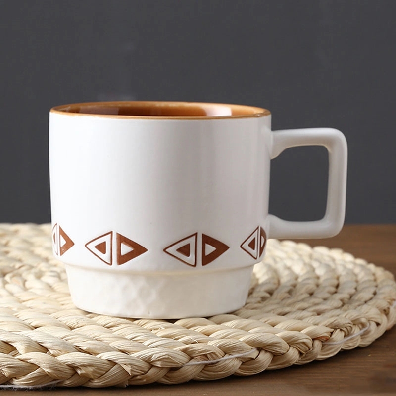 Custom 11 OZ Ceramic Stacking Coffee Mug 5