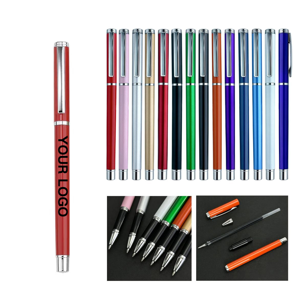 Durable Metal Gel Pen With 0.5mm Tip 7