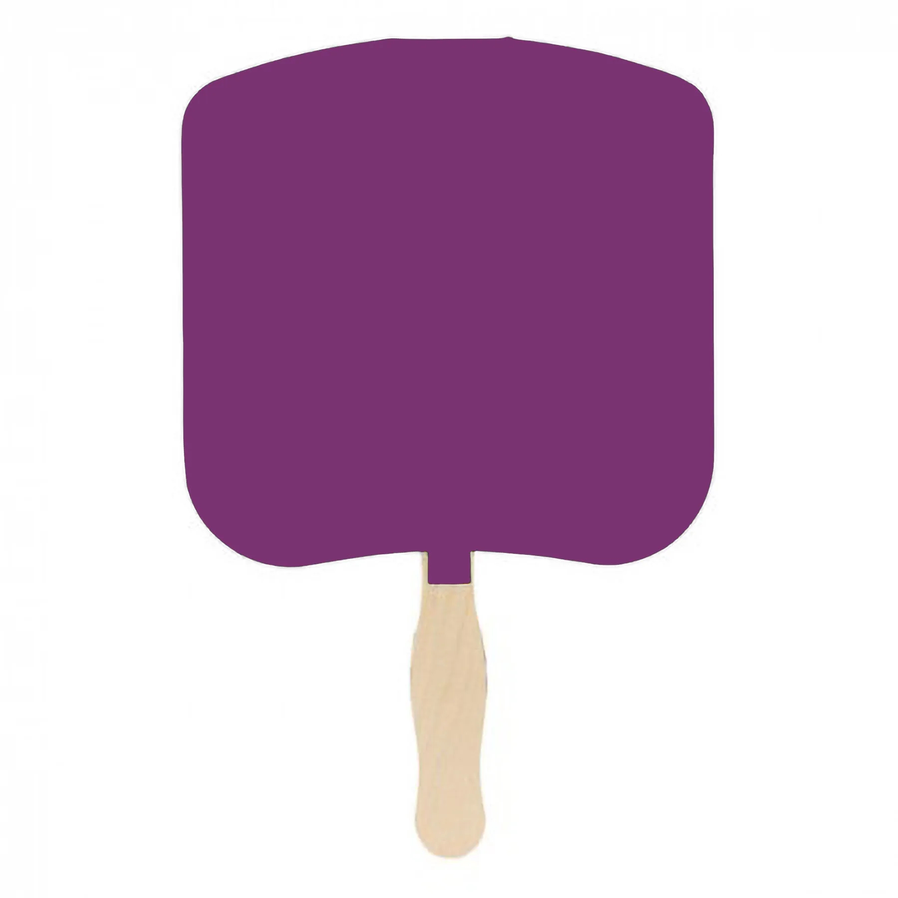 Full Color Printed Bread Slice Hand Fan 7.9 x7.5 Inch 2