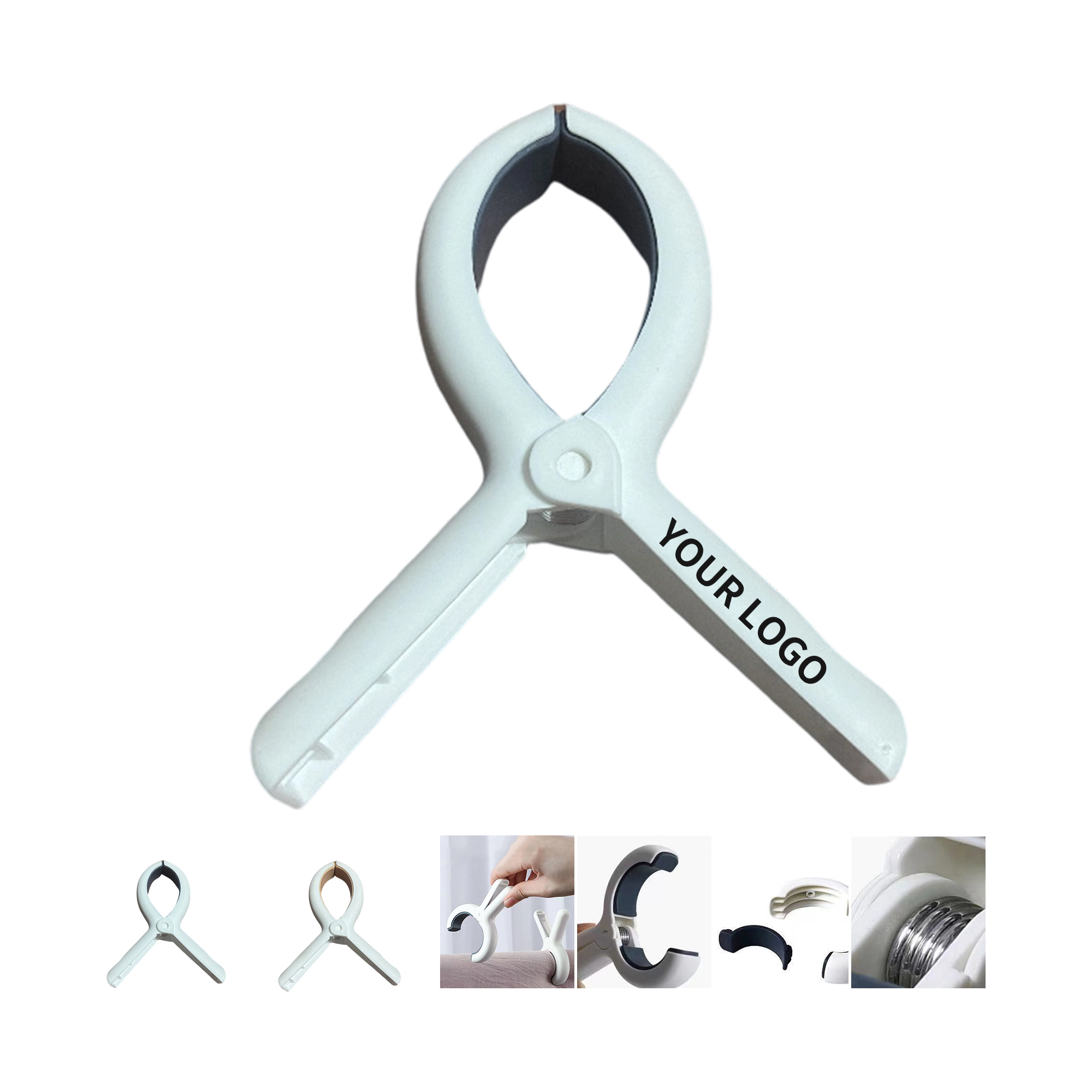 Windproof Towel Clip With Strong Spring 5.1" By 3.3" 6
