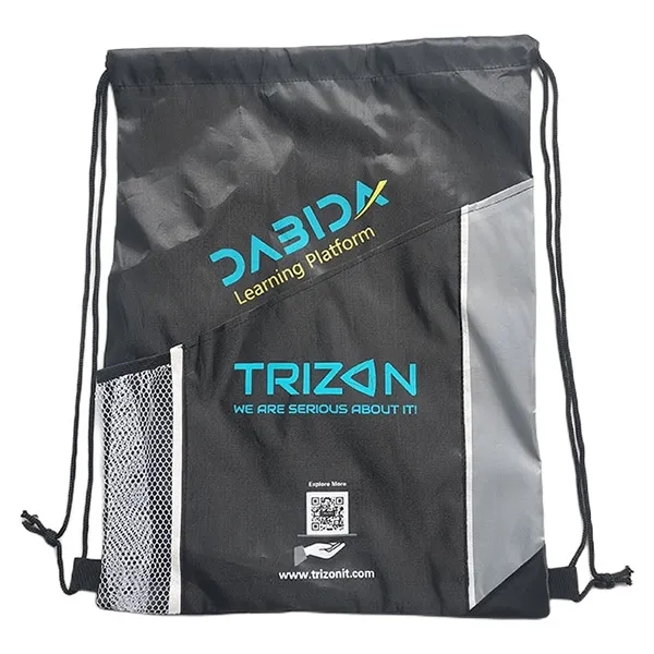 Cinch Bag with Mesh Pocket -13.78" x 17.7" 2