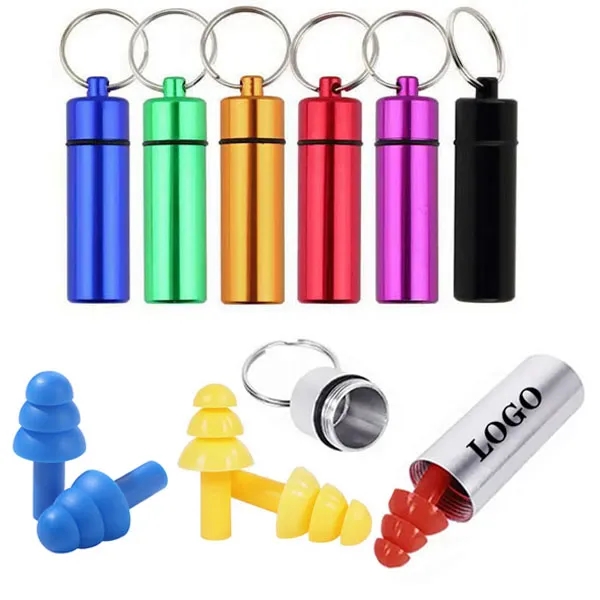 Reusable Silicone Earplugs with Aluminium Holder 5