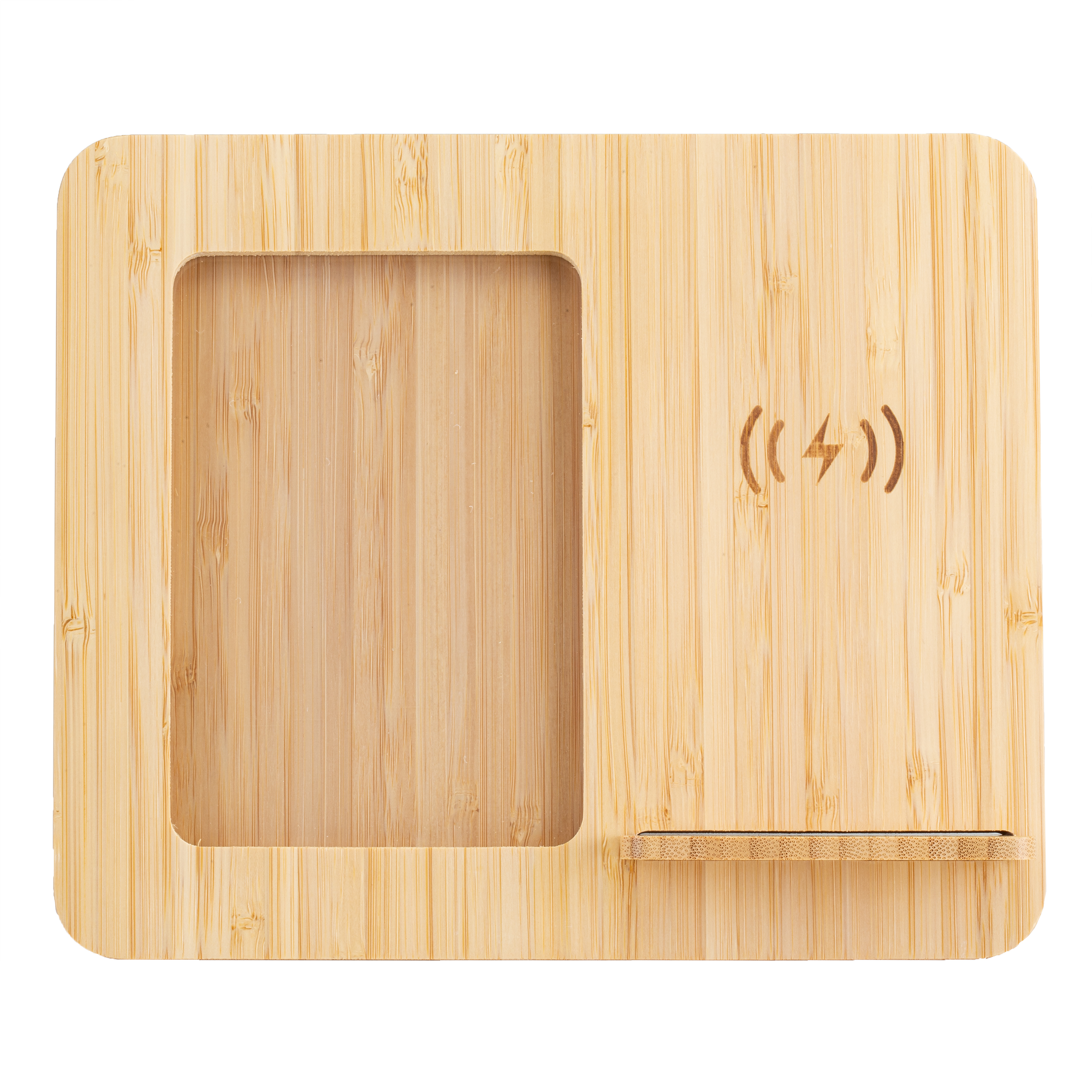 Bamboo Photo Frame & 10W Wireless Charger 4