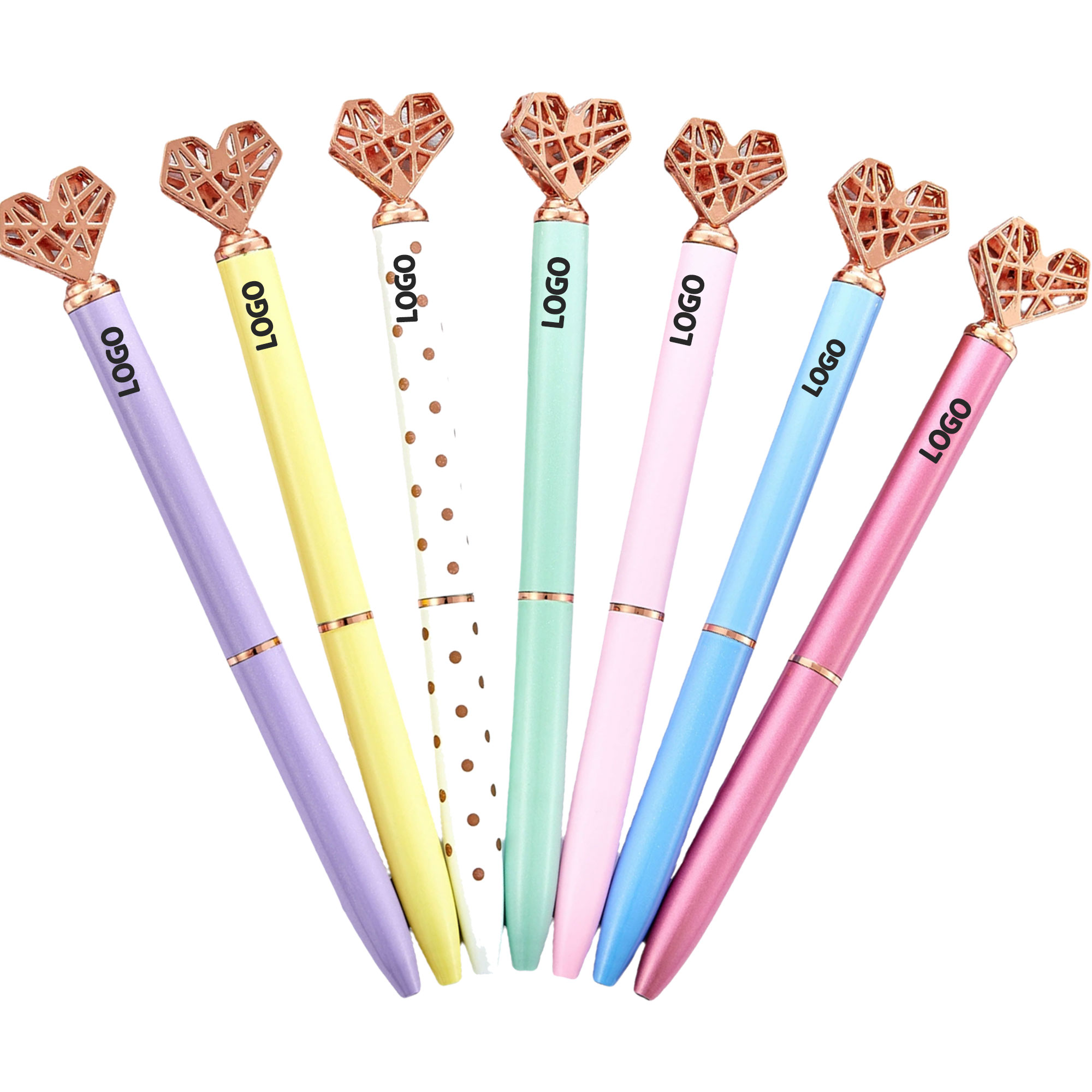 Metal Heart-Shaped Ballpoint Pen 4