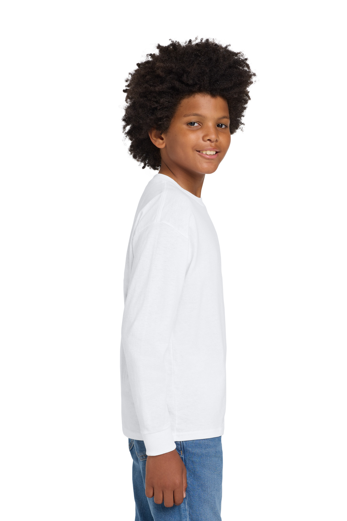 Gildan Youth Heavy Cotton 100% Cotton Long Sleeve T-Shirt. 5400B 107