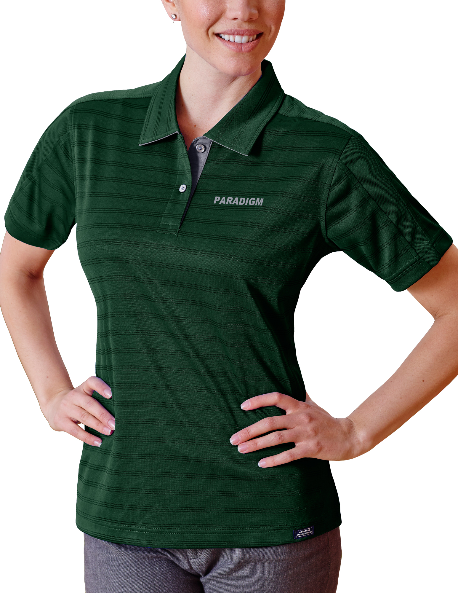 Ladies' Paradigm Engineer Track Knit Polo Shirt 6