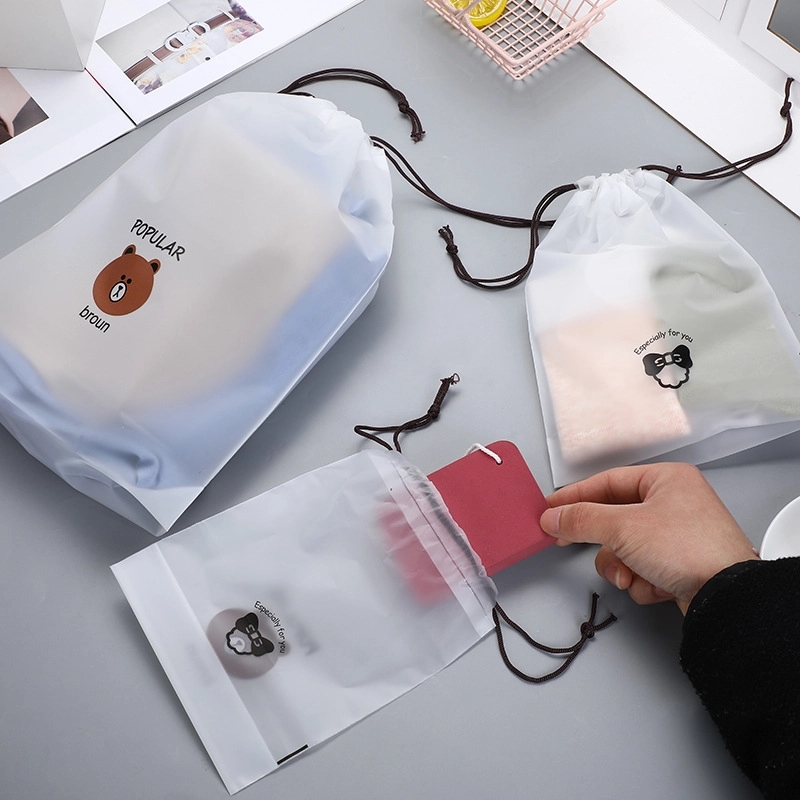 Translucent PEVA Drawstring Bag 1