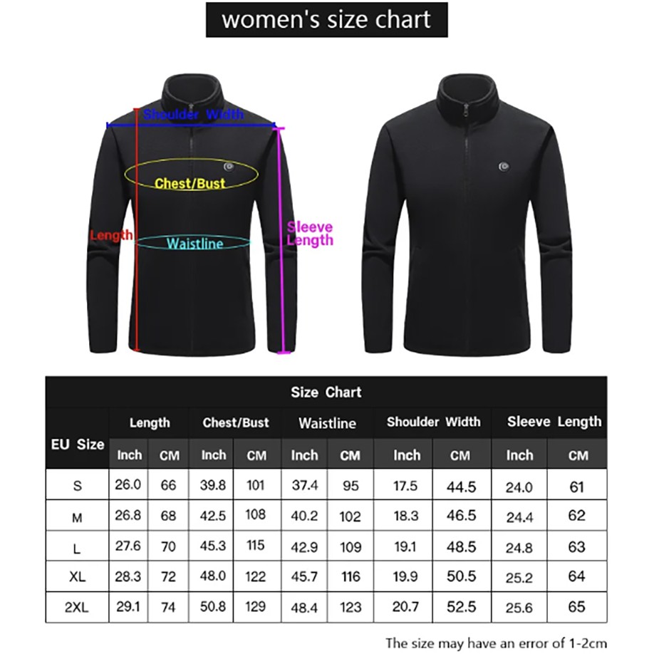 9 Areas Warming Heated Vest Electric USB Unisex 4