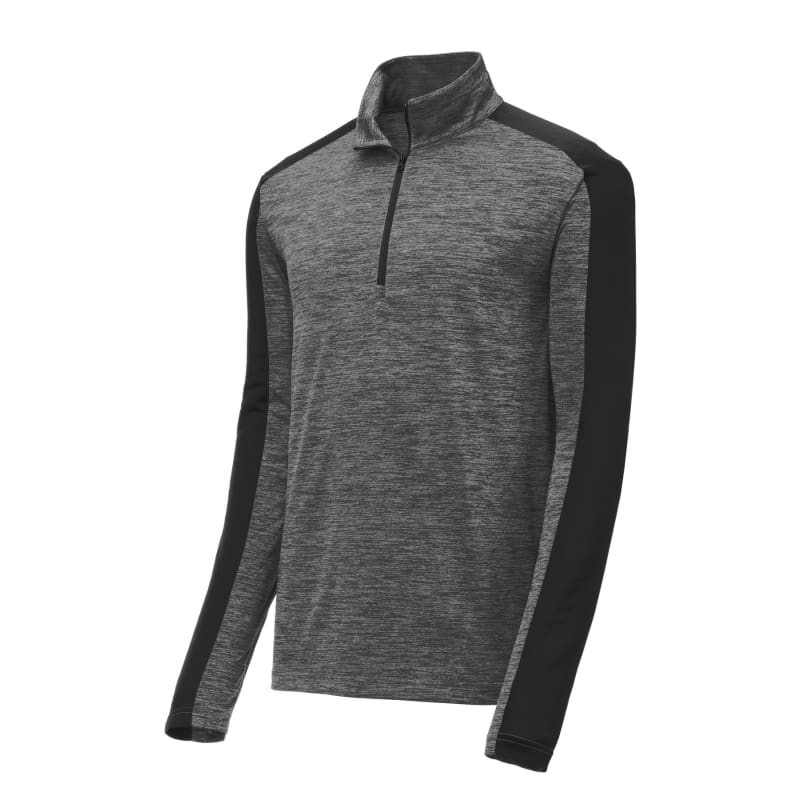 Sport-Tek PosiCharge Electric Heather Colorblock 1/4-Zip Pullover., custom hoodie or sweatshirt with logo imprint 22