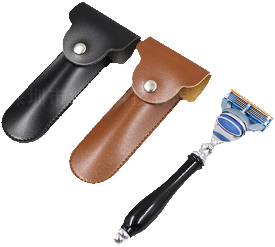 Leather Double Edge Safety Razor Protective Case 4