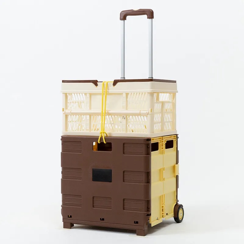 45L Mobile Folding Cart With Lid 7