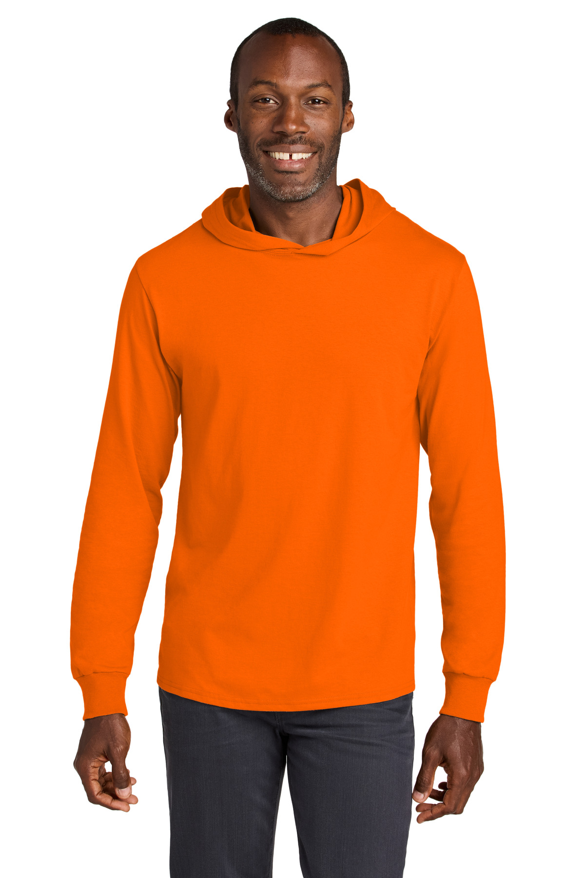 Jerzees Classics Unisex Cotton Long Sleeve Hooded T-Shirt 363LH 50