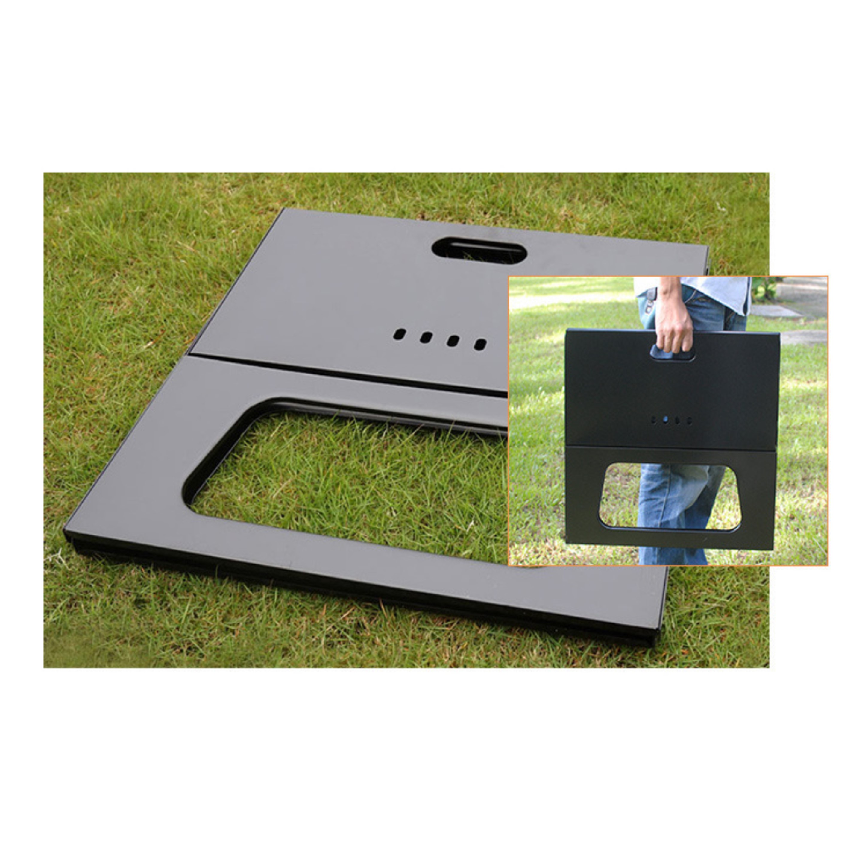 Foldable X-shape Charcoal Grill Medium Size - OCEAN 3