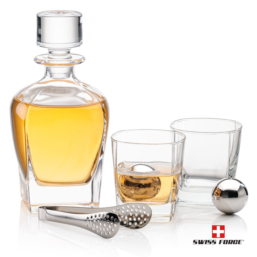 Sterling Decanter Set & Ice Balls 6