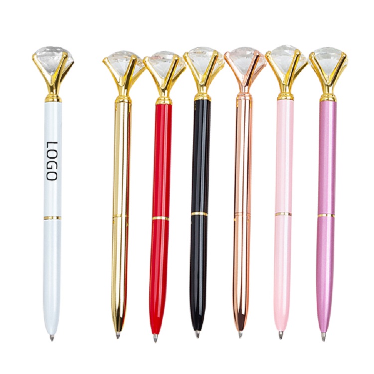 Twist Action Metal Diamond Ballpoint Pen 1