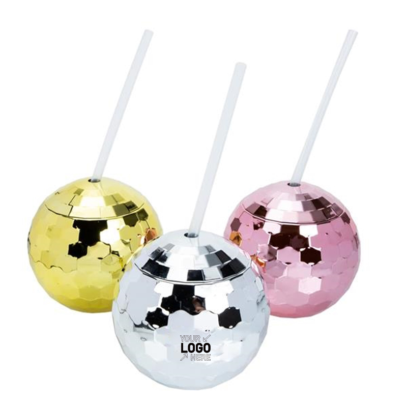 Disco Ball Lid And Straw 20 Ounce Glitter Cocktail Cup