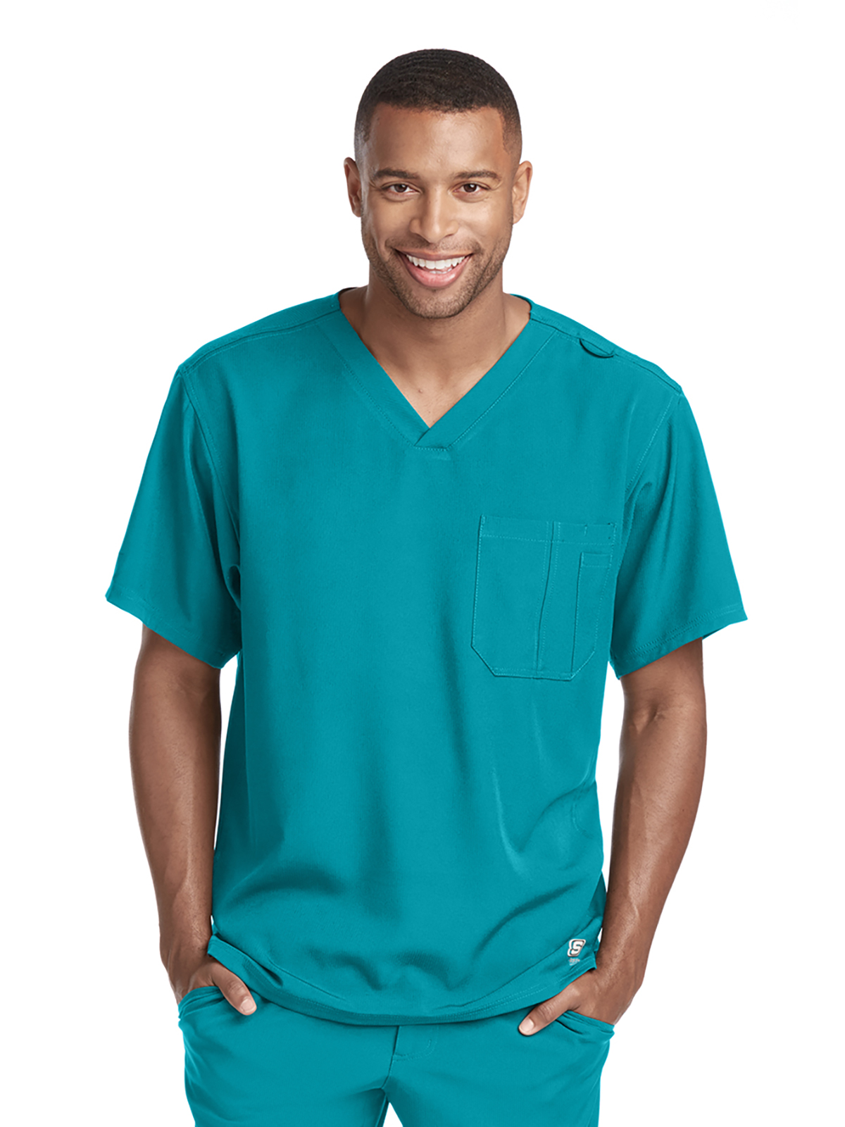 Skechers - Men's One-Pocket V-Neck Structure Scrub Top 49
