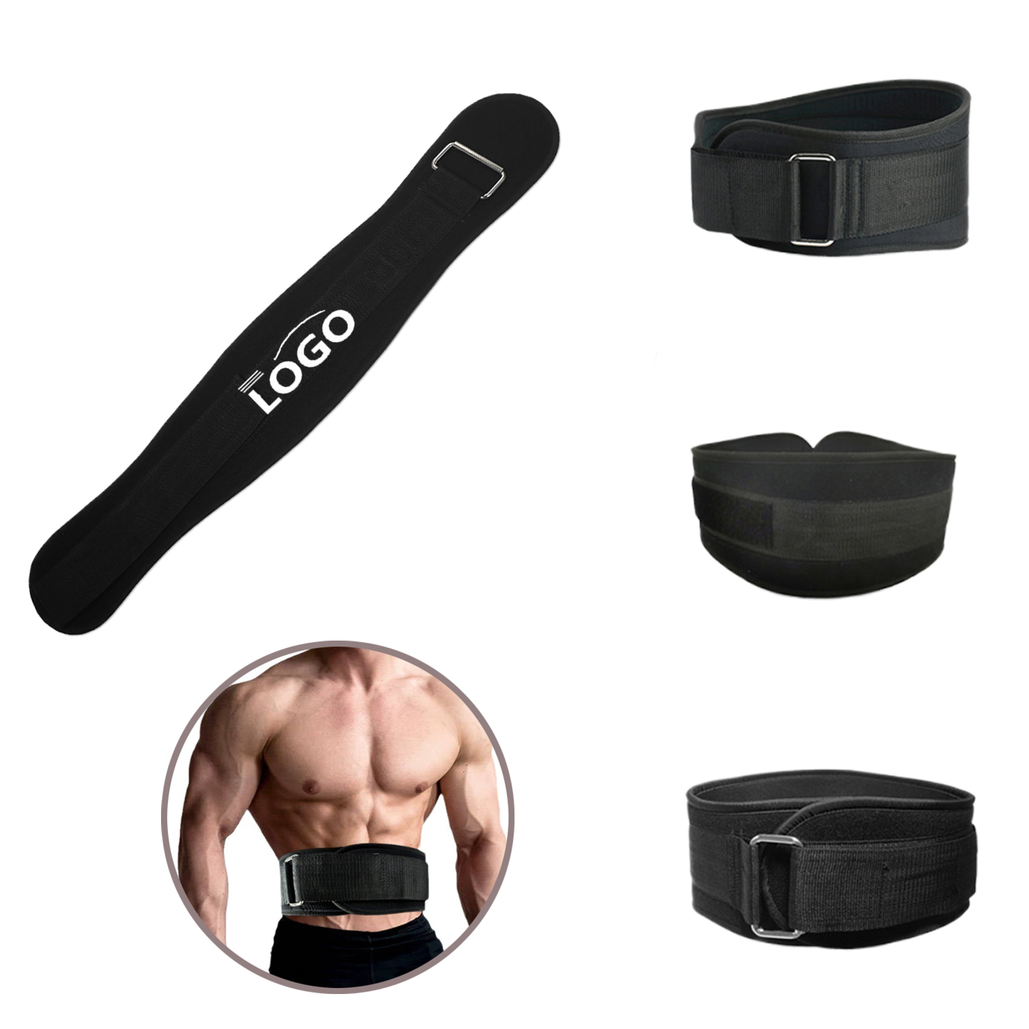 MOQ50 Custom Breathable Weightlifting Waist Belts 3
