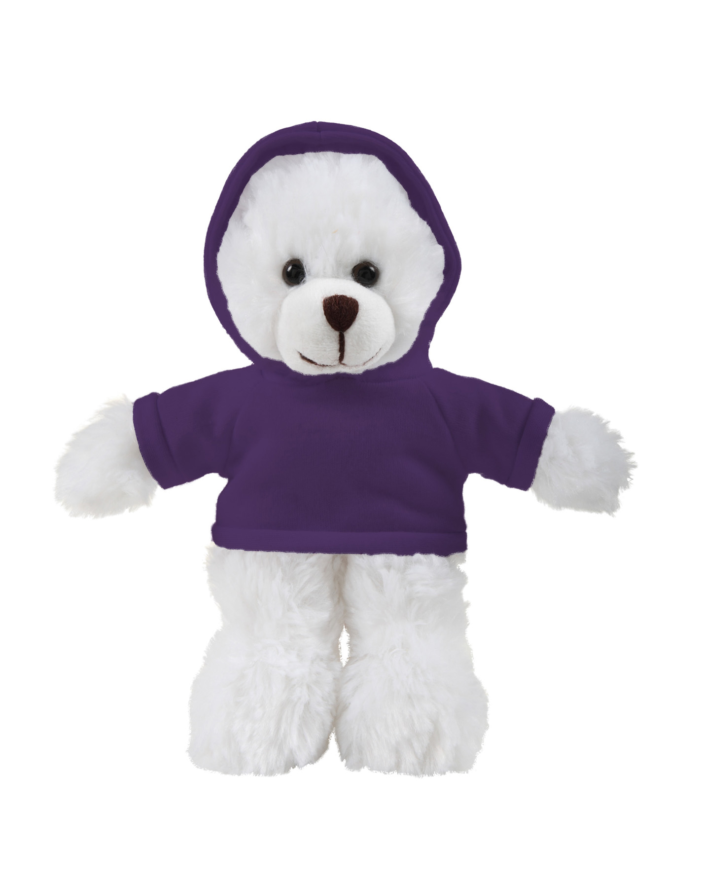 soft plush White Bear with hoodie 23