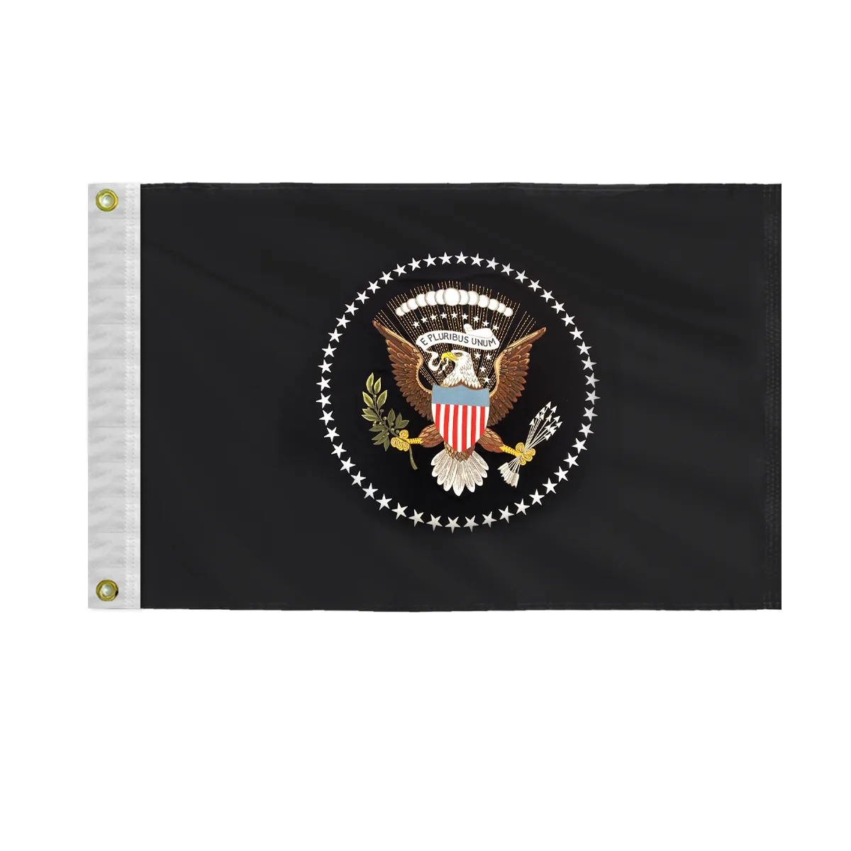 Applique & Embroidered Flag 12" x 18" Nylon 3