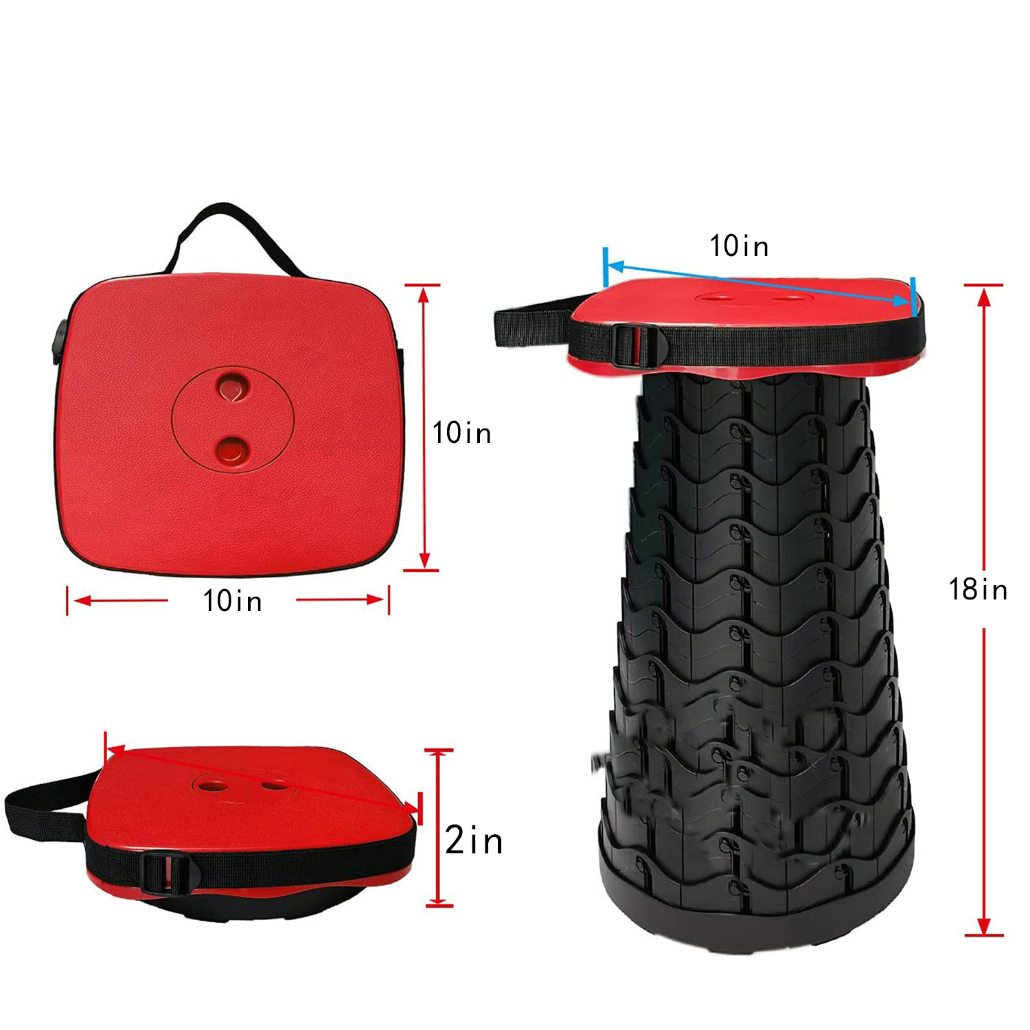 Adjustable Portable Folding Stool for Outdoor Fishing 3