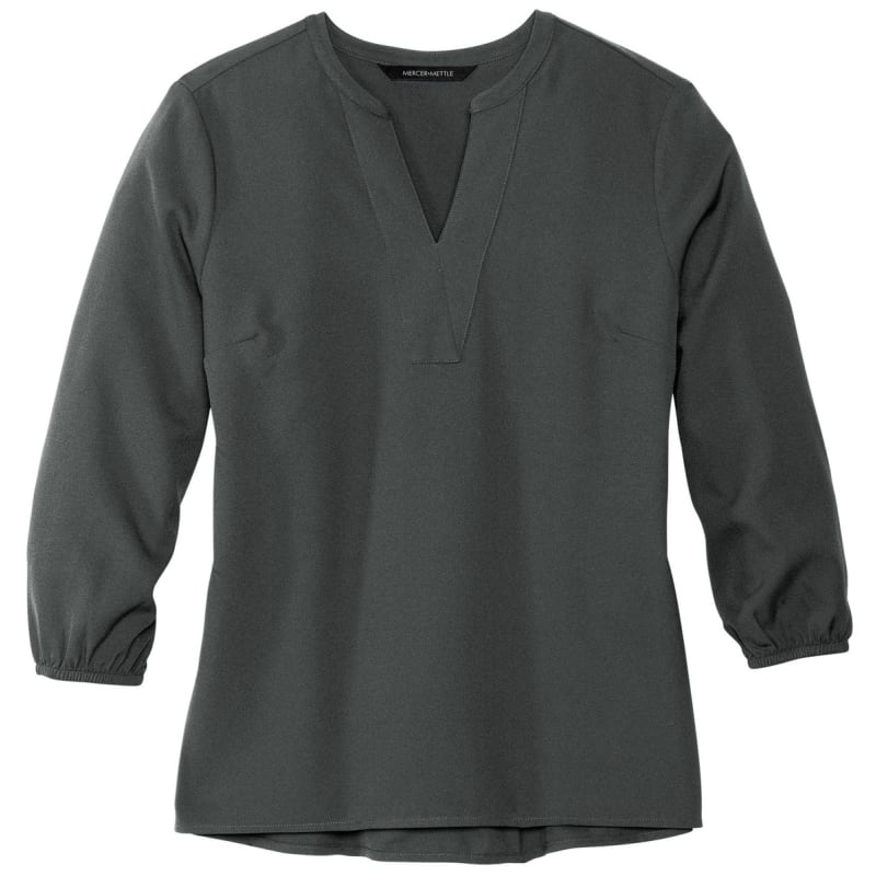 MERCER+METTLE Women's Stretch Crepe 3/4-Sleeve Blouse 51