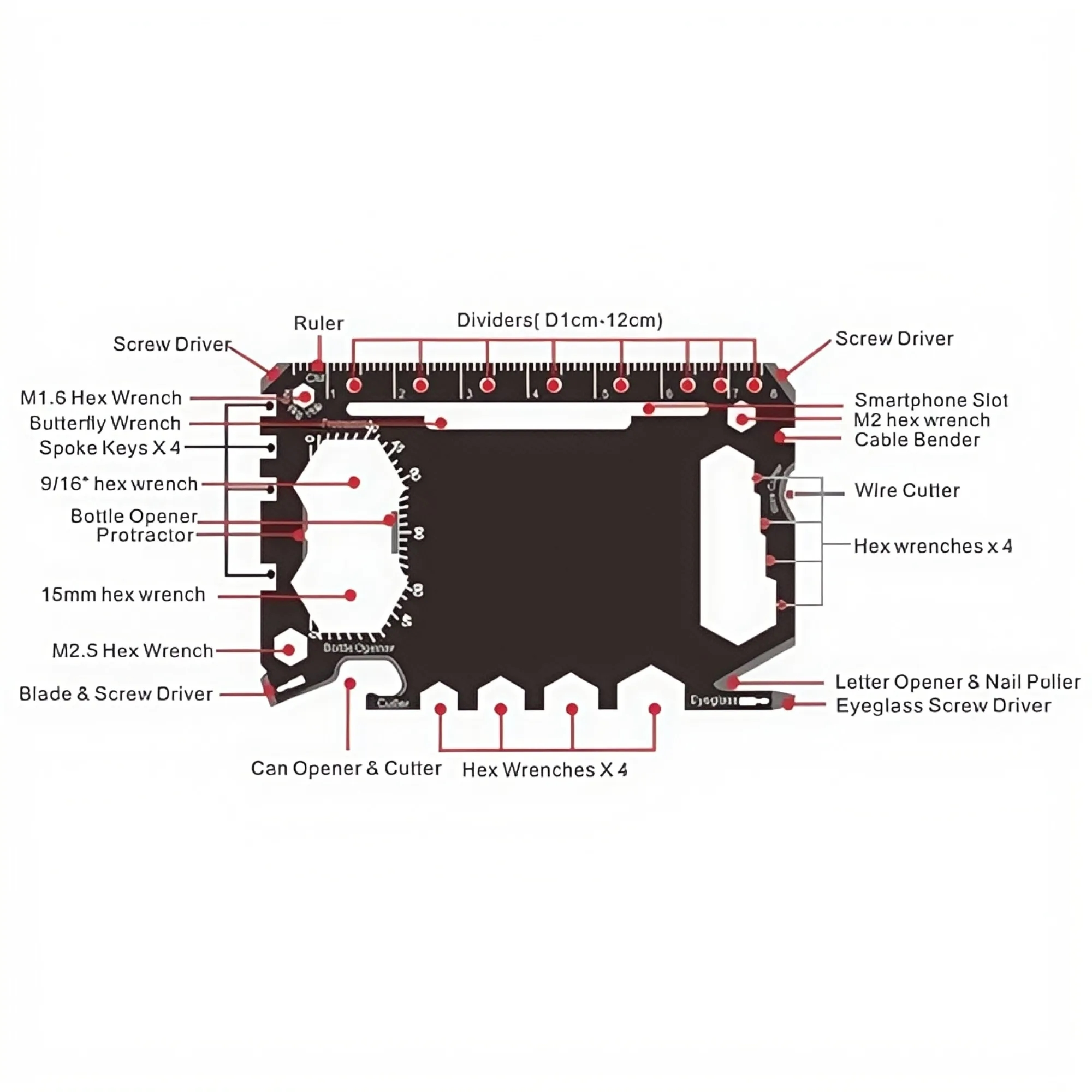 Premium Multi-tool Business Card 2
