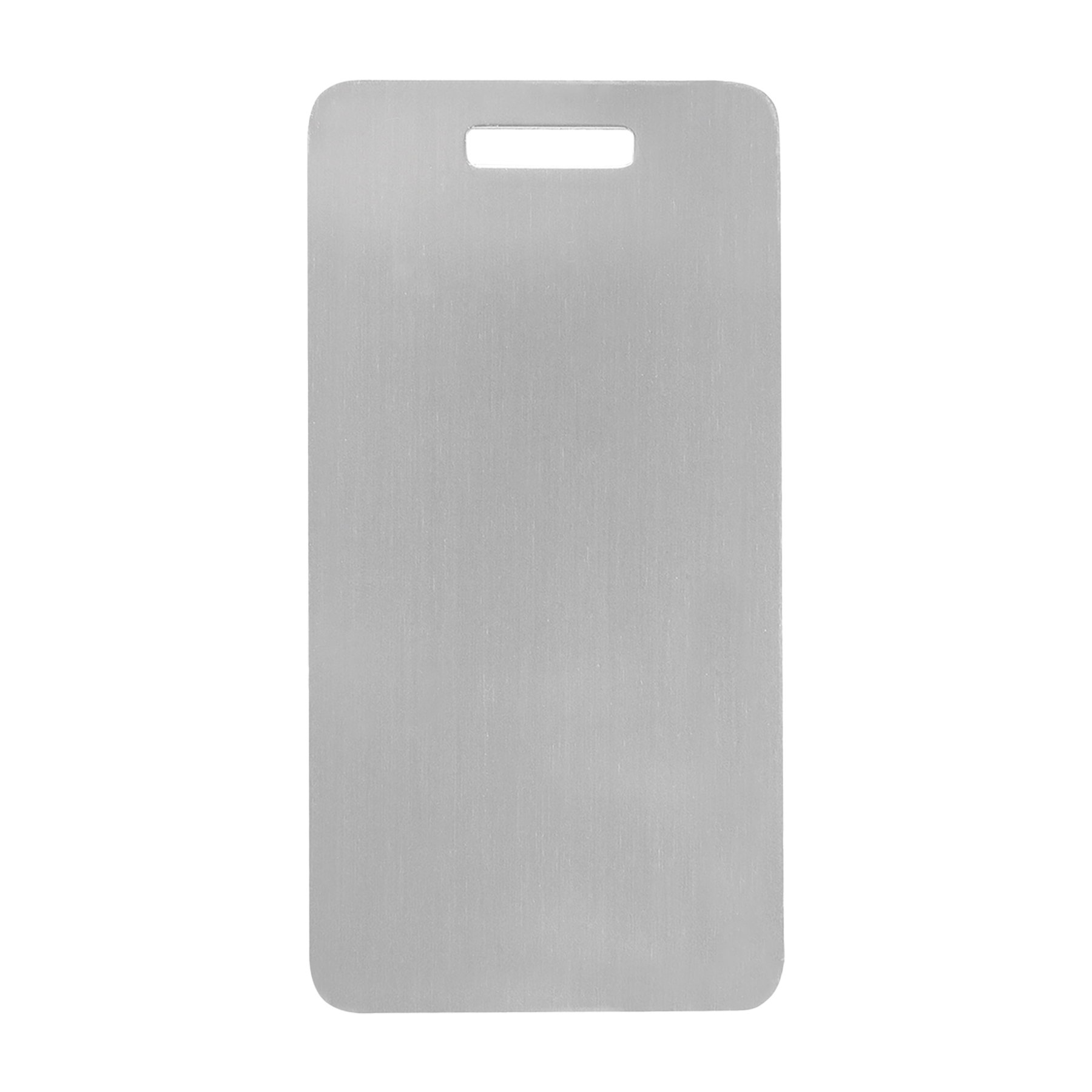 3 7/8" x 2" Anodized Aluminum Luggage Tag 7