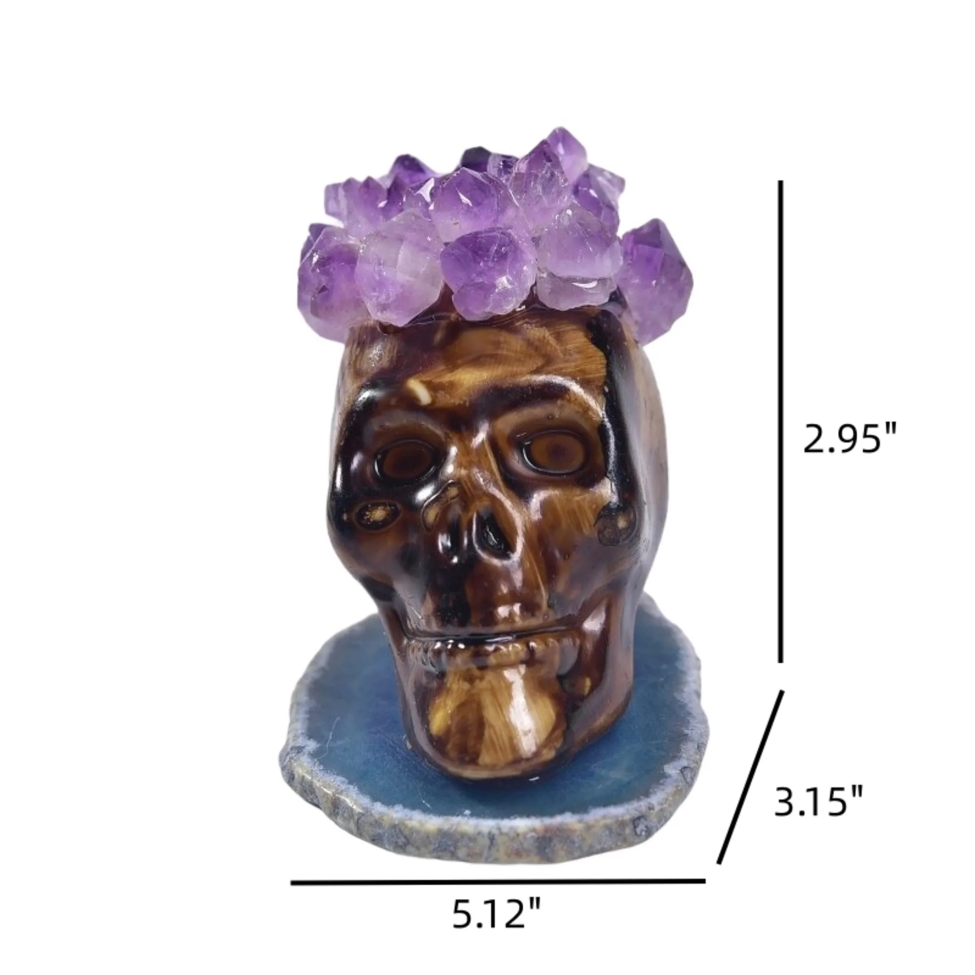 Crystal Mini Skull Halloween Ornament 4