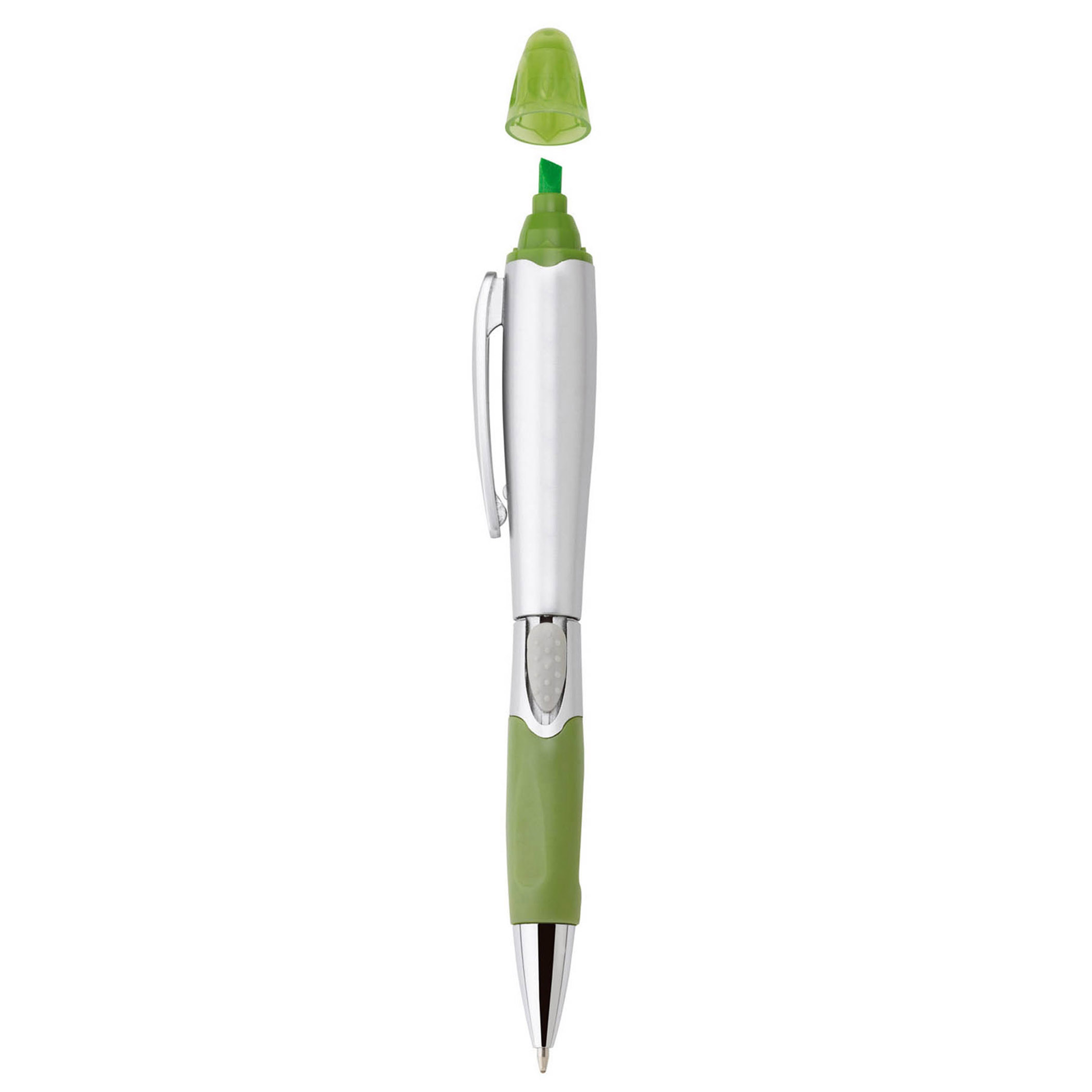 Silver blossom ballpoint penhighlighter 7