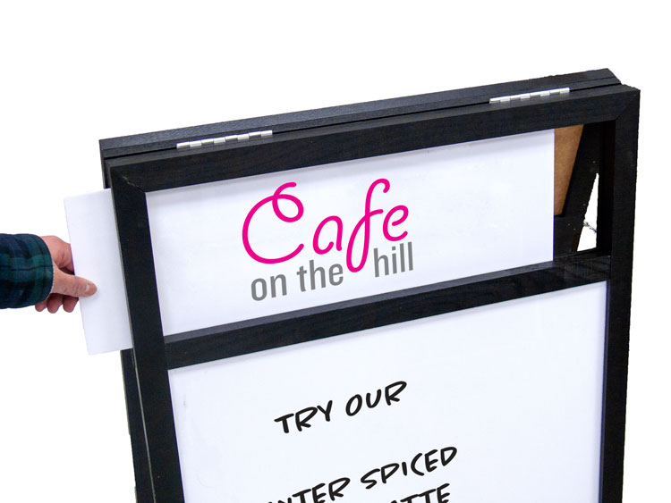 A-Frame Wet Erase Board with Header Inserts