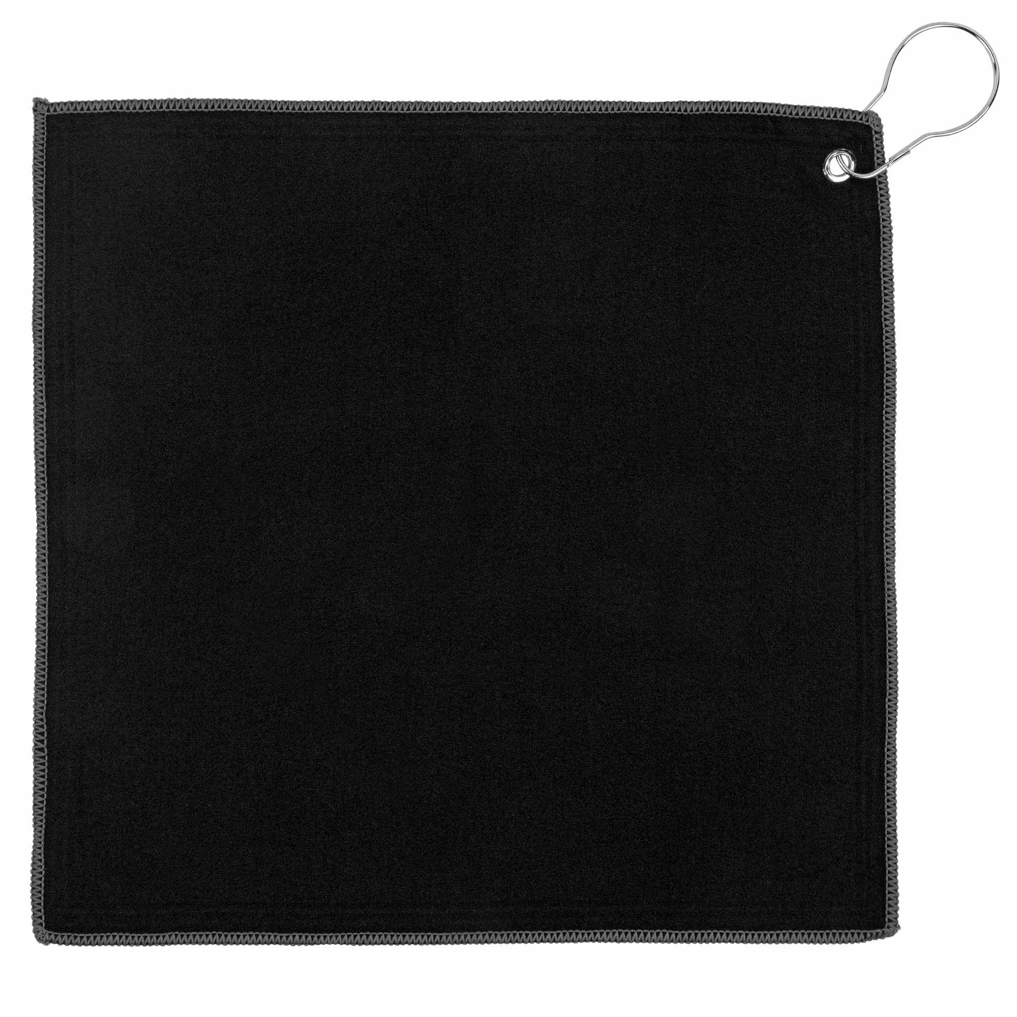 12x12 Recycled Golf Towel with Carabiner 2