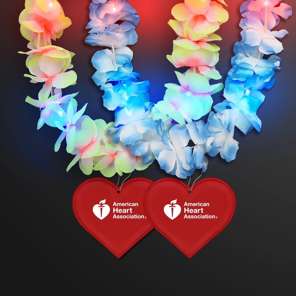 Light Up Hawaiian Leis with Custom Heart Medallion 3