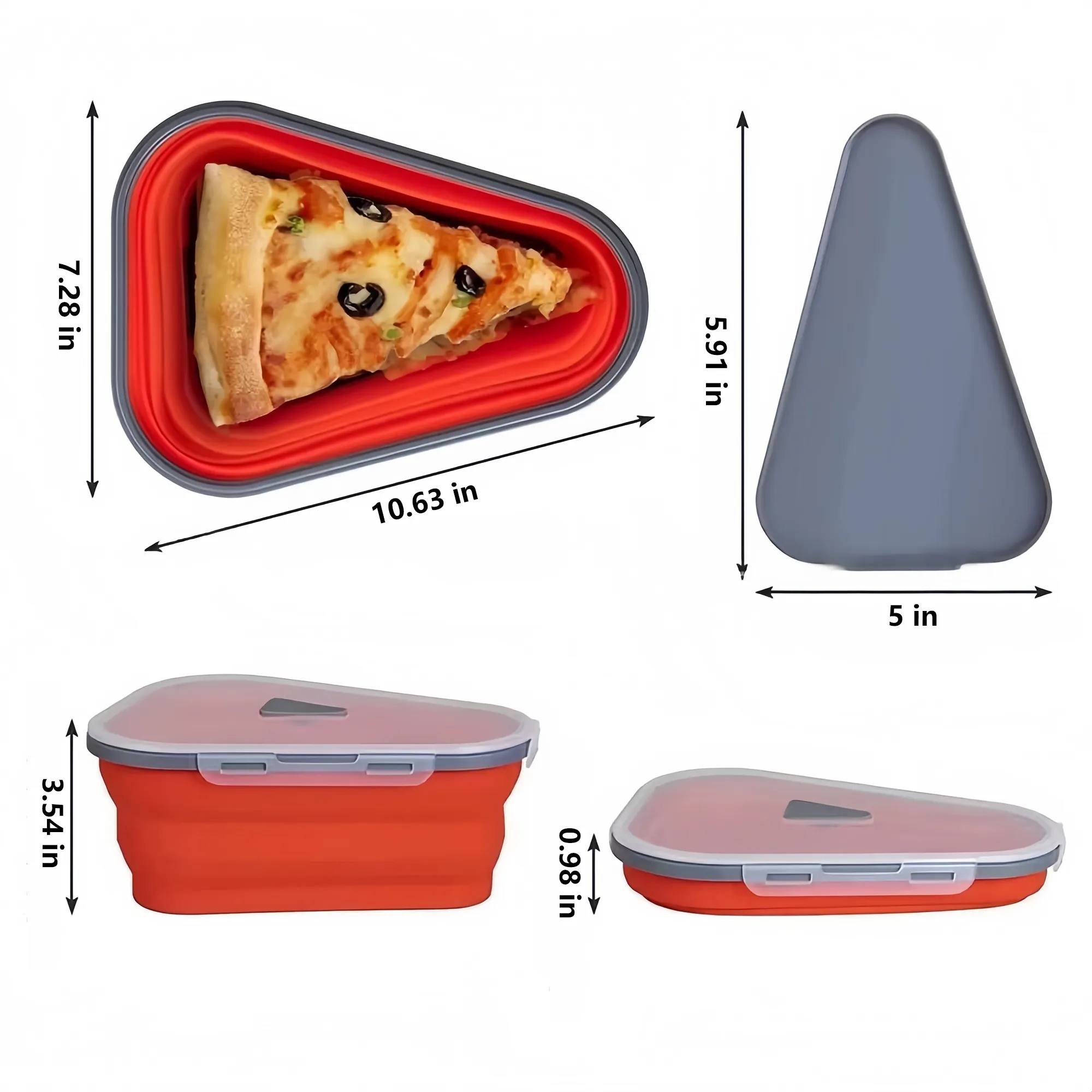 Reusable Pizza Slice Storage Container 4