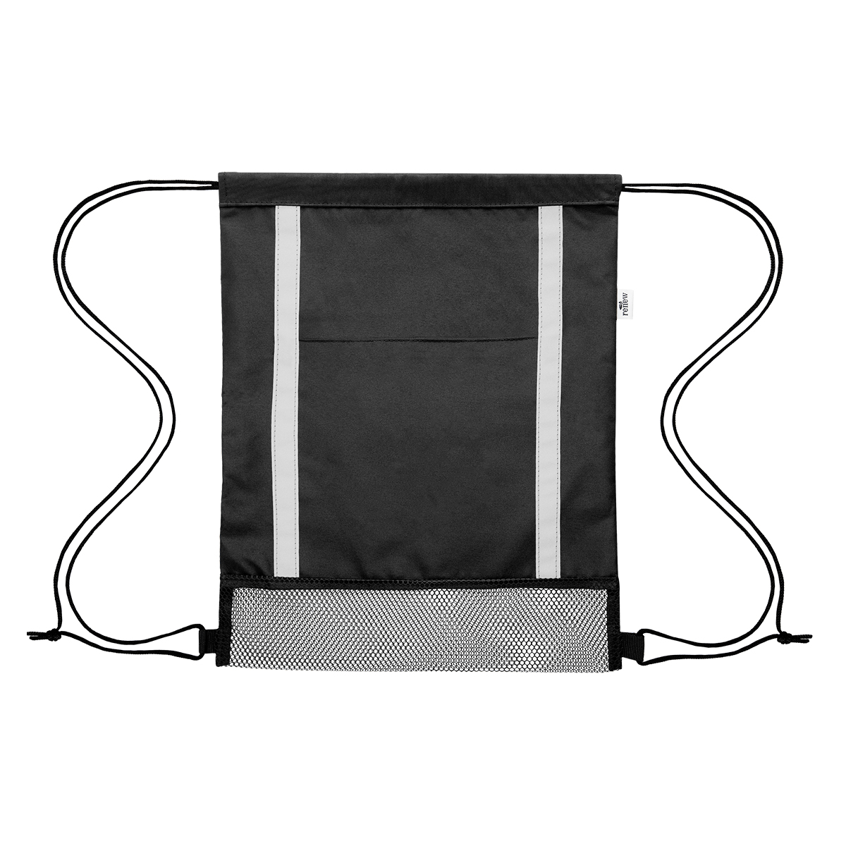 Game Time rPET Reflective Drawstring Bag 4