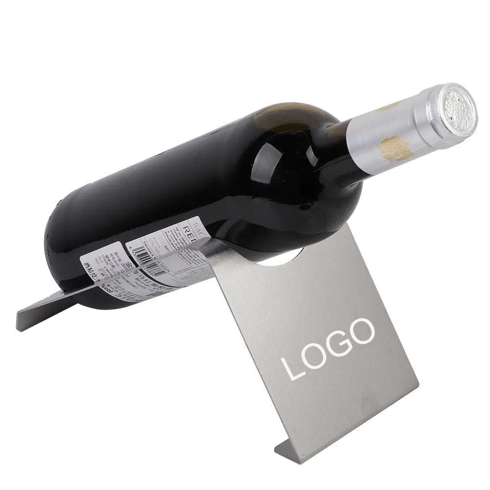 STAINLESS STEEL SINGLE WINE BOTTLE STAND 4