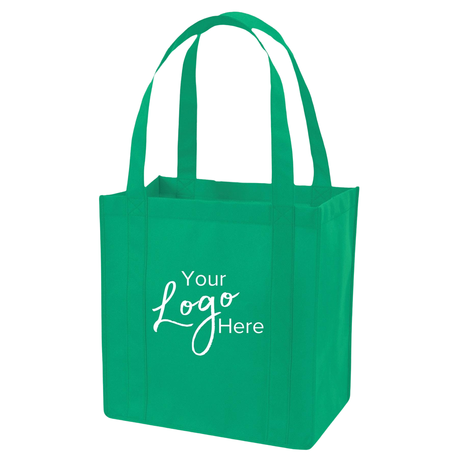 Non-Woven 12 1/2"W x 13 1/2"H x 8 1/2" Gusset Tote Bag w/ Inforced Bottom