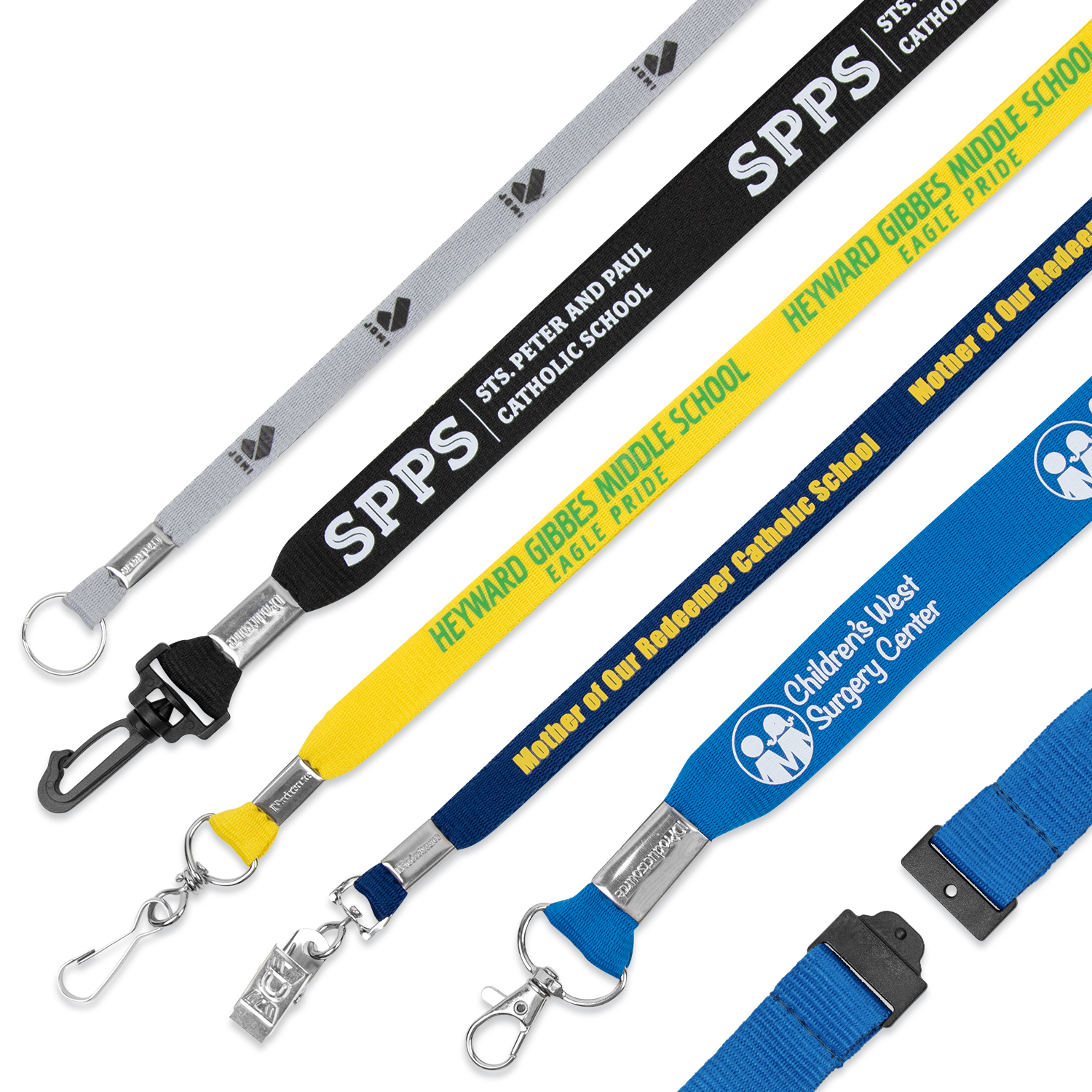 1/2" Flat Polyester Lanyard with Breakaway 4