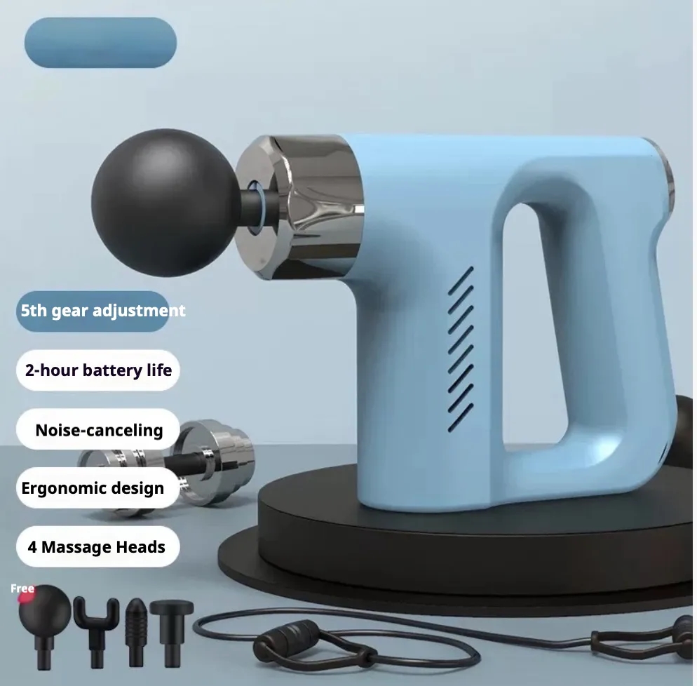 Mini Massage Gun with 4 Heads and Quiet Motor 3