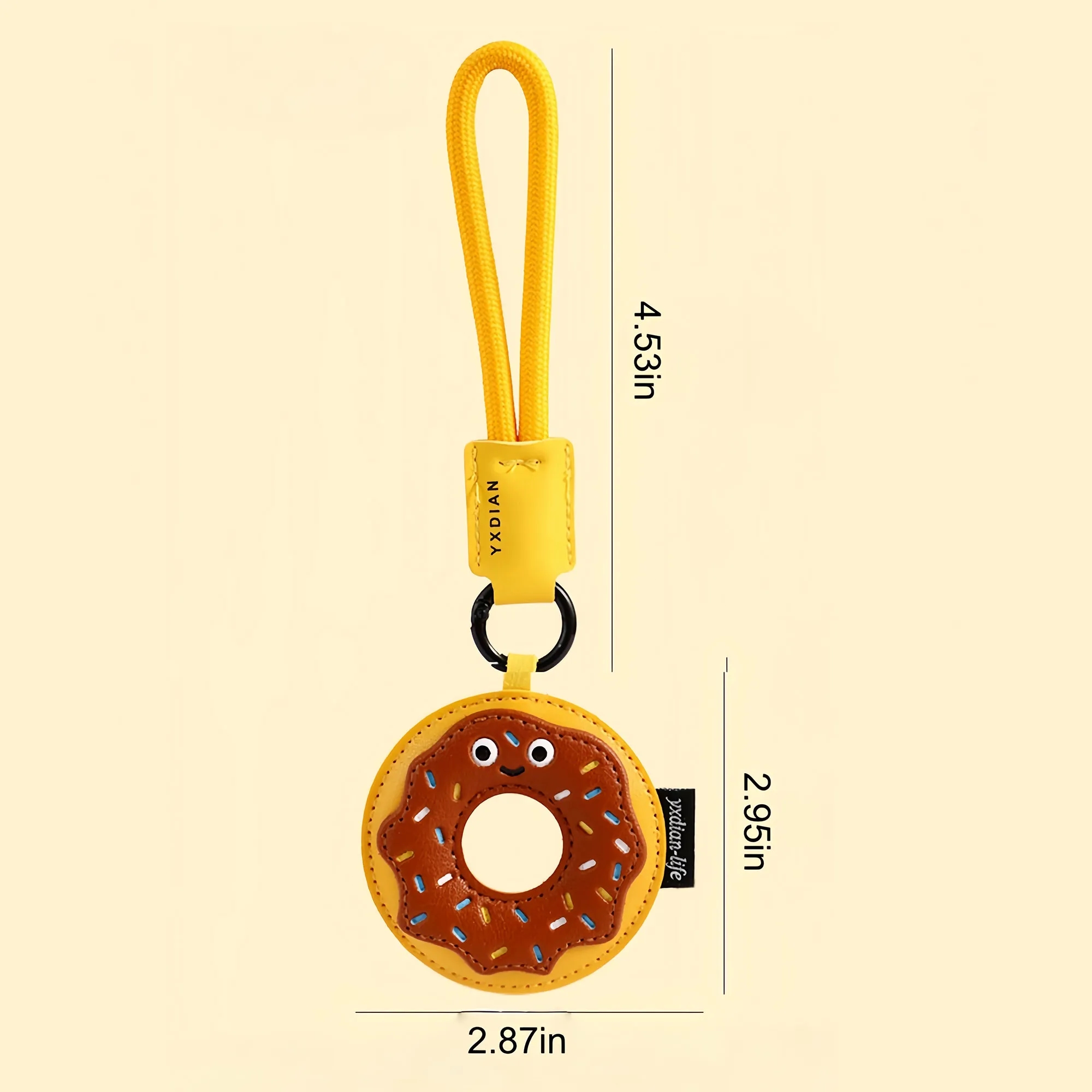 Creative Food Shaped PU Leather Keychain 2