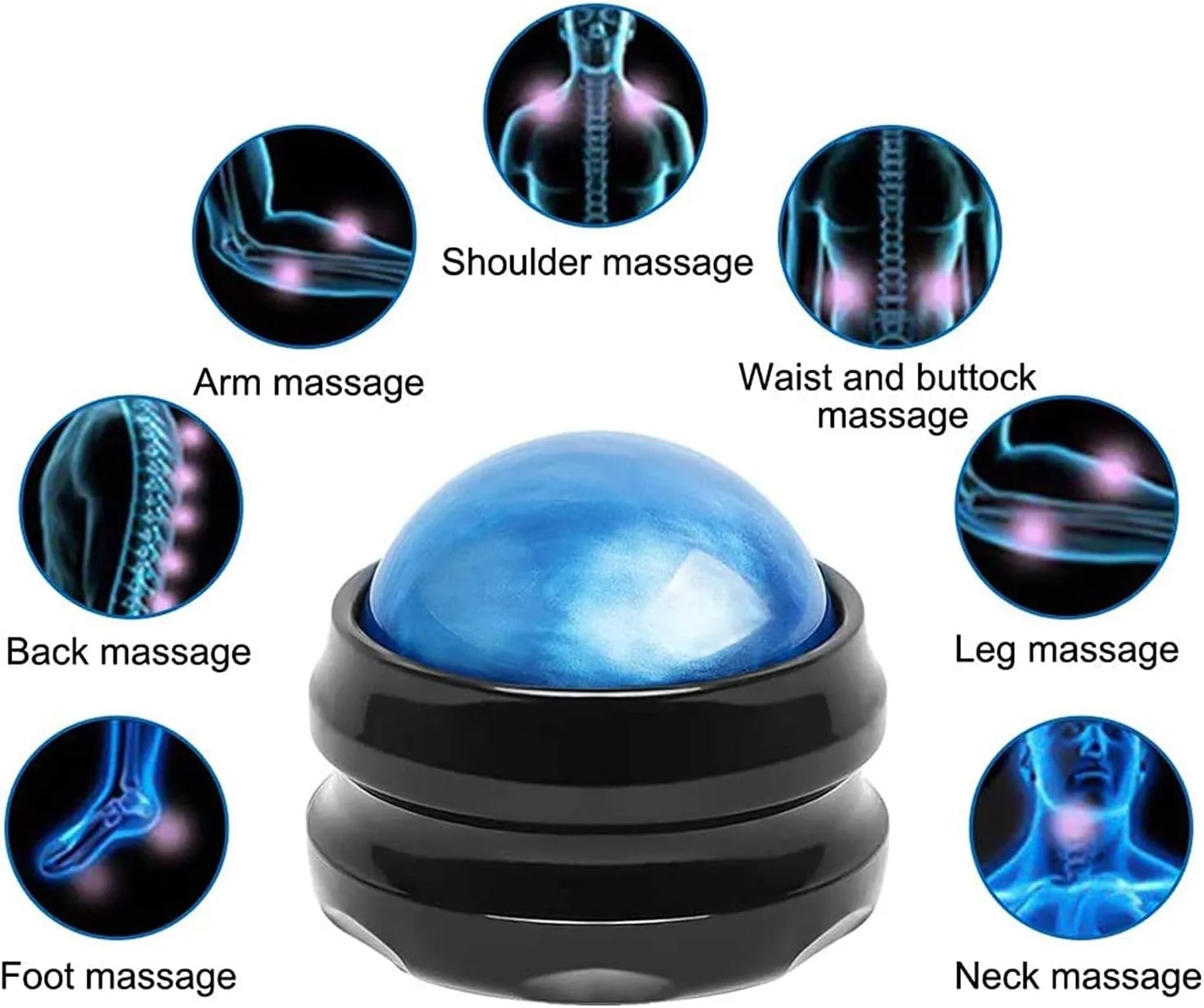 Mannual Resin Massage Roller Therapy Ball 7