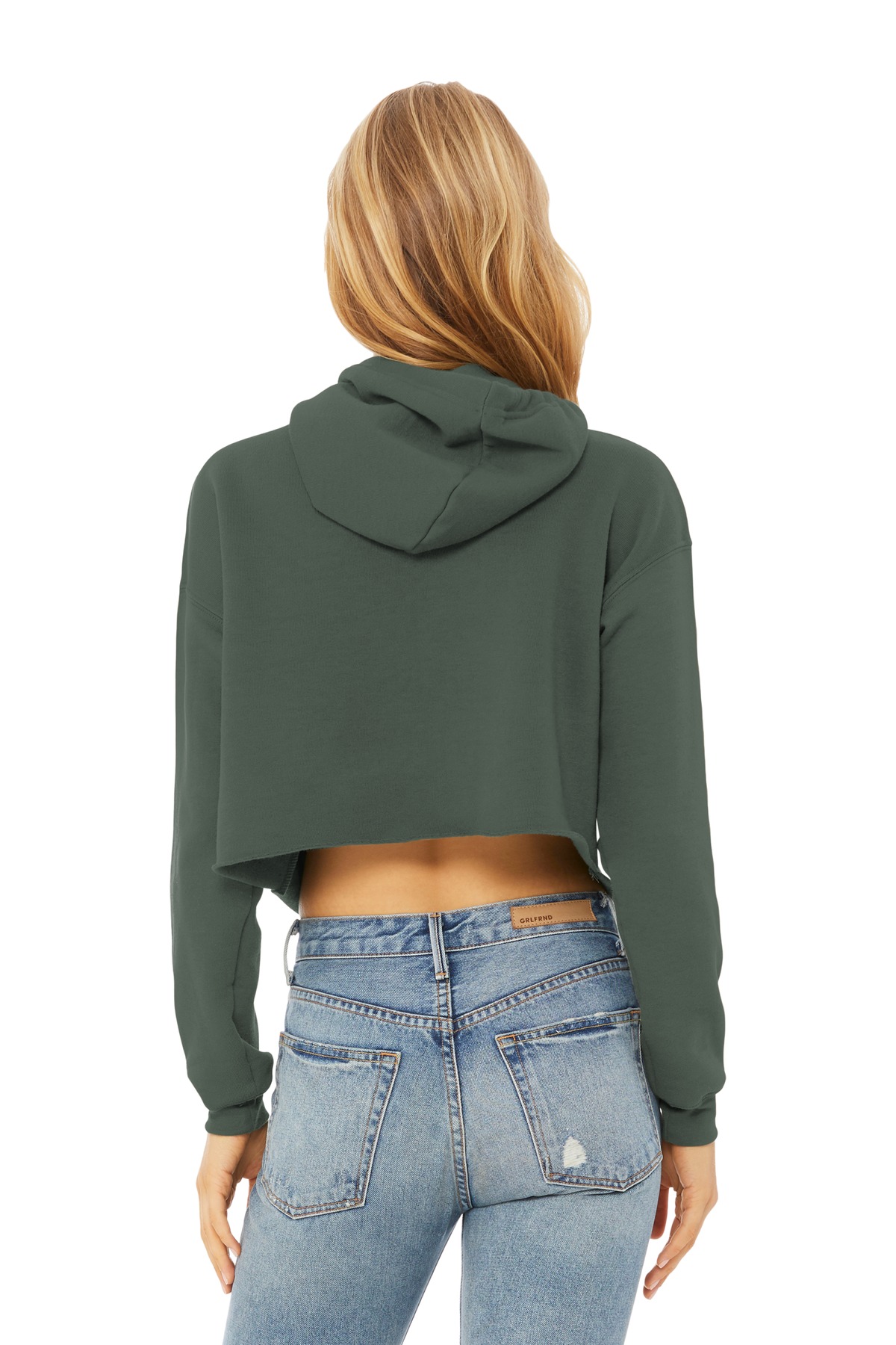 BELLA+CANVAS Women's Sponge Fleece Cropped Fleece Hoodie. BC7502 17
