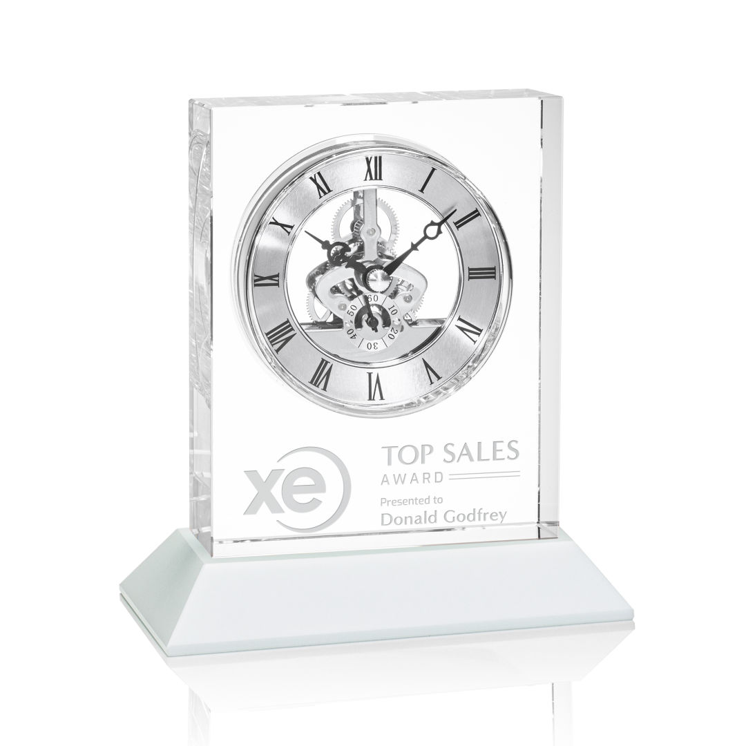 Ashland Clock on Base - Silver Dial 5
