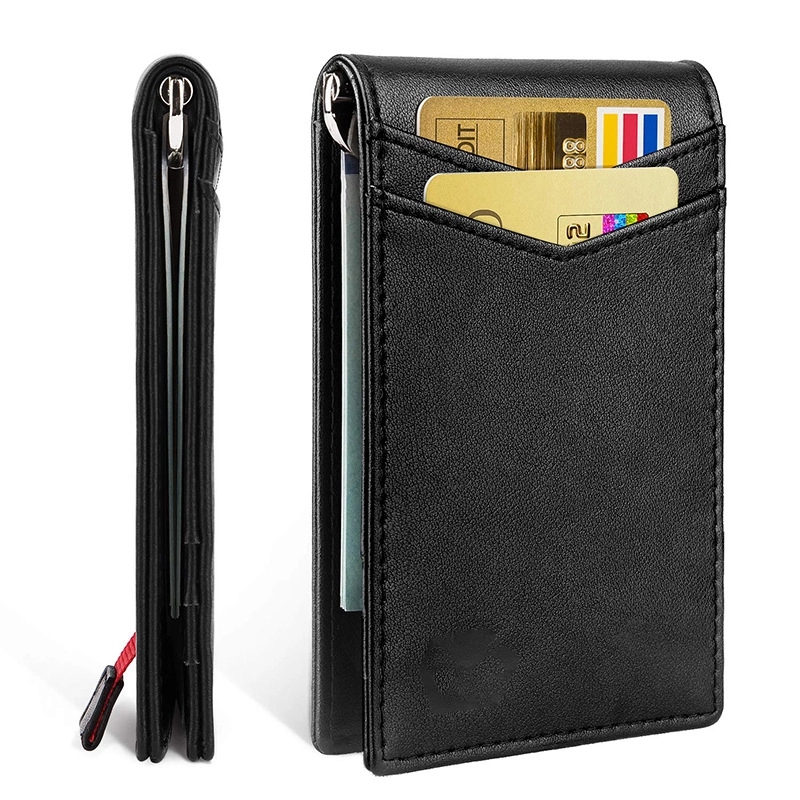 Genuine Leather Card Holder Minimalist Wallets 14