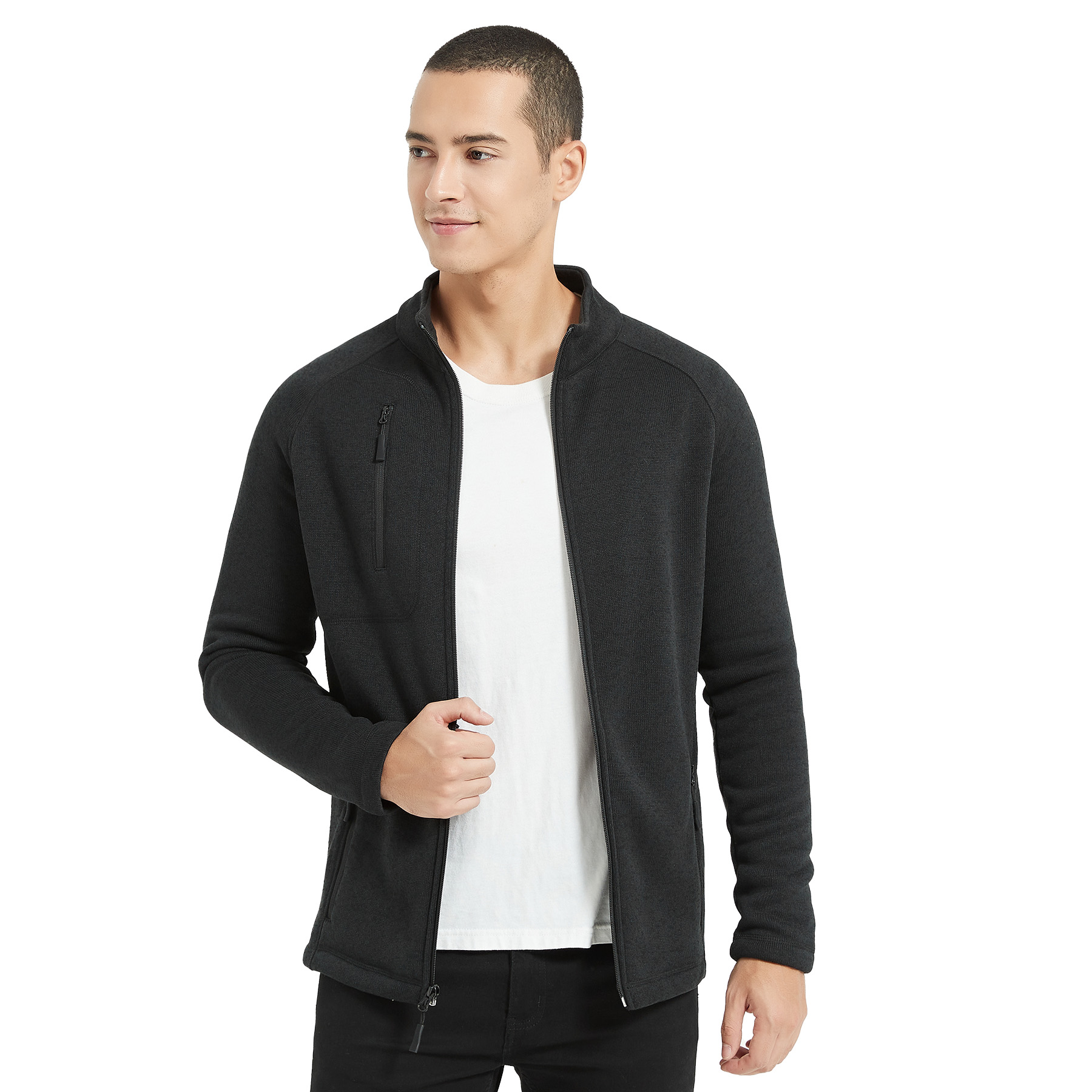 Men's Full Zip MicroFleece Brushed Back Jacket 6
