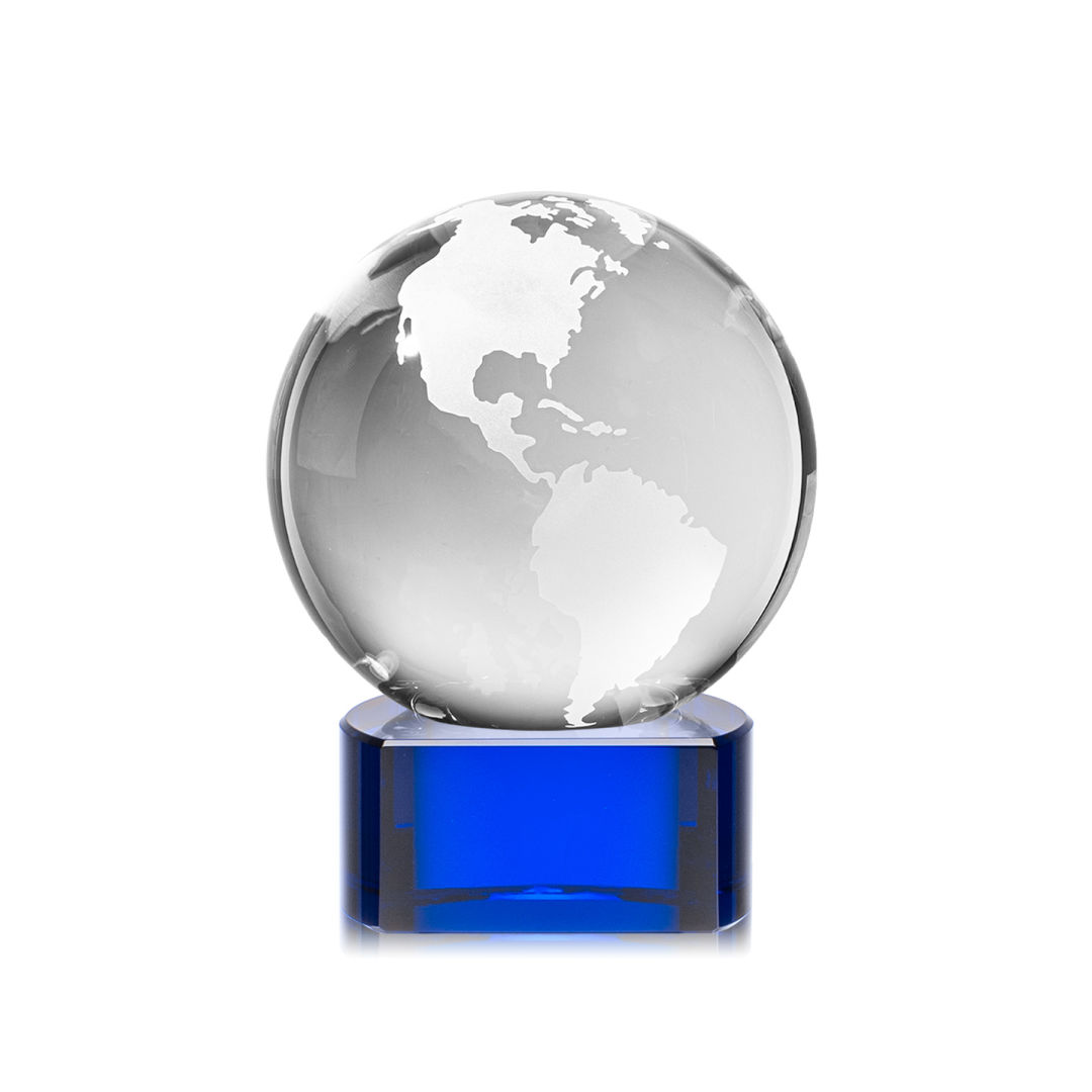 Globe Award on Paragon Base - Blue 3