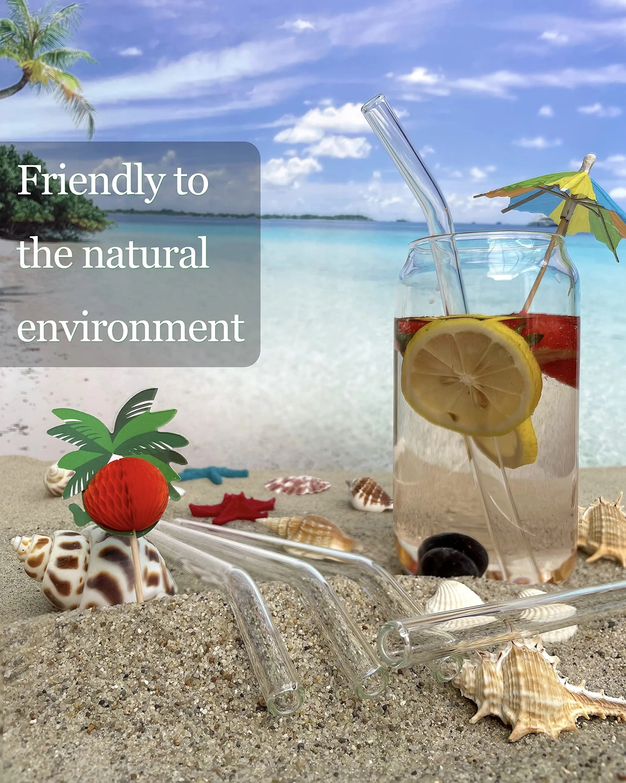 Reusable Drinking Glass Straws 9