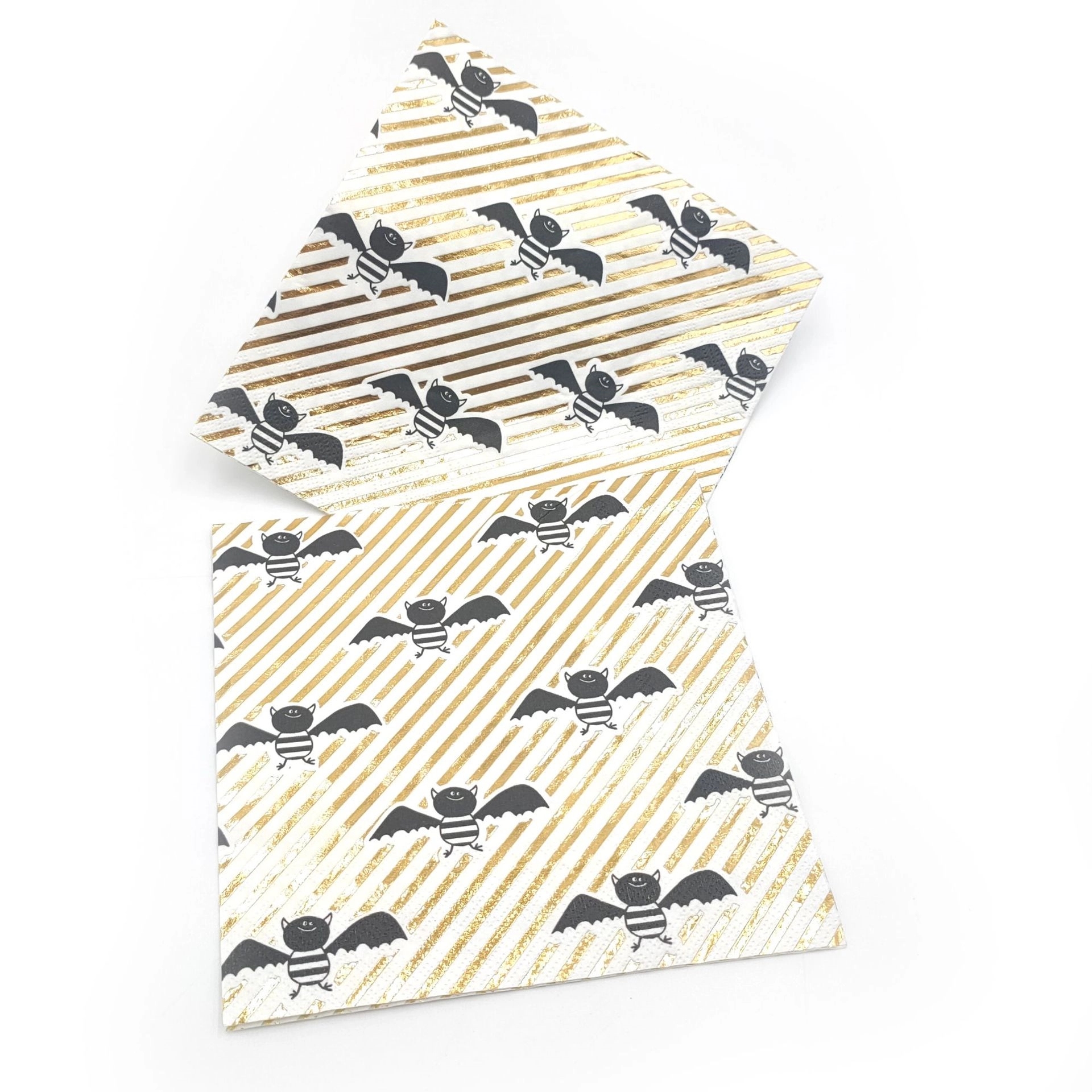 Custom Gold Foil Bee Disposable Paper Napkins 5