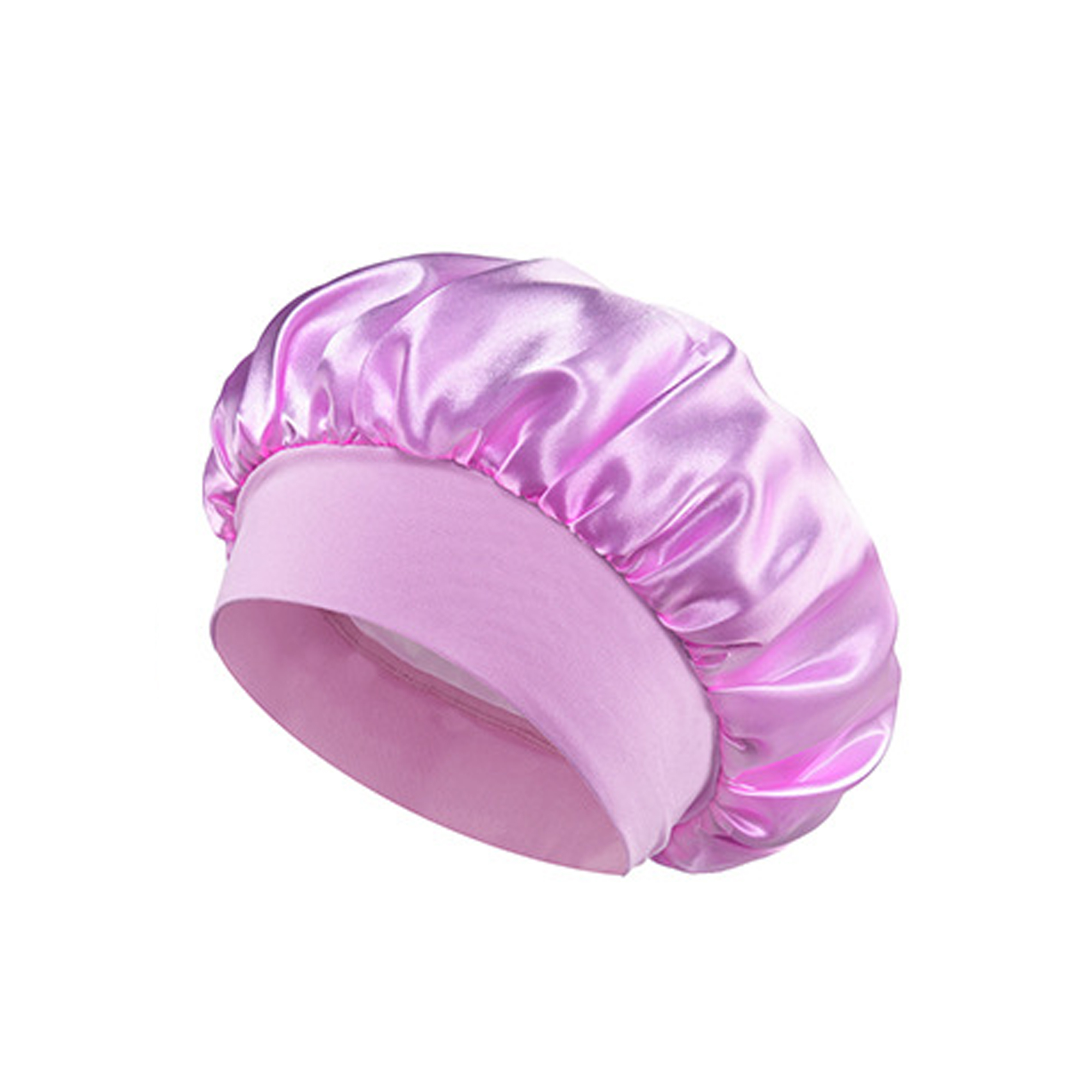 Satin wide-brimmed women's chemo cap and  sleep cap 2