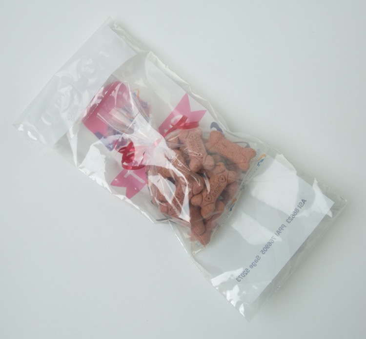 Clear Peel & Seal White Underlay 1-Sided Plastic Bag (6.75" x 13.5") 3